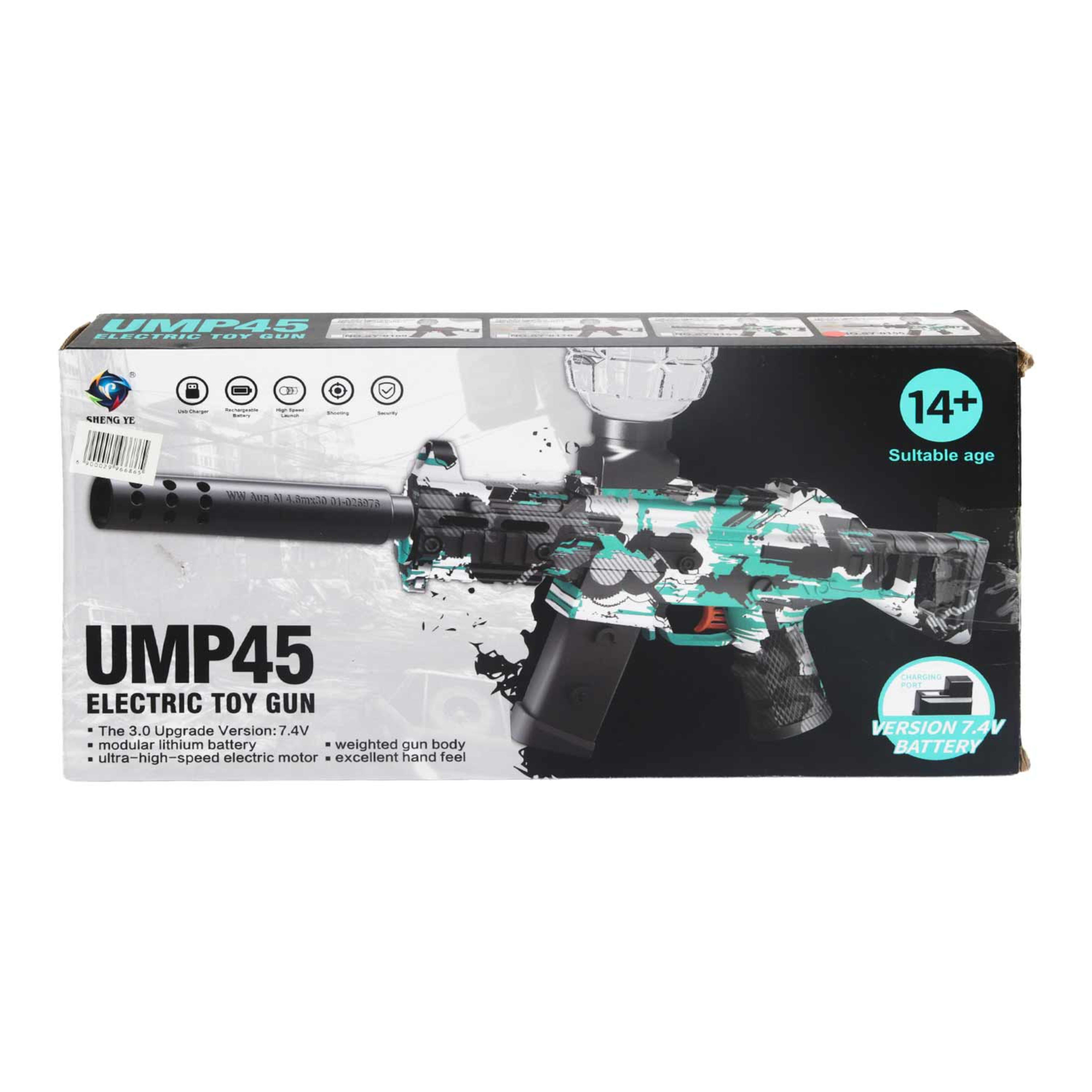 Sheng Ye Ump45 Gel Ball Blaster Gun Battery Operated Sy-0155