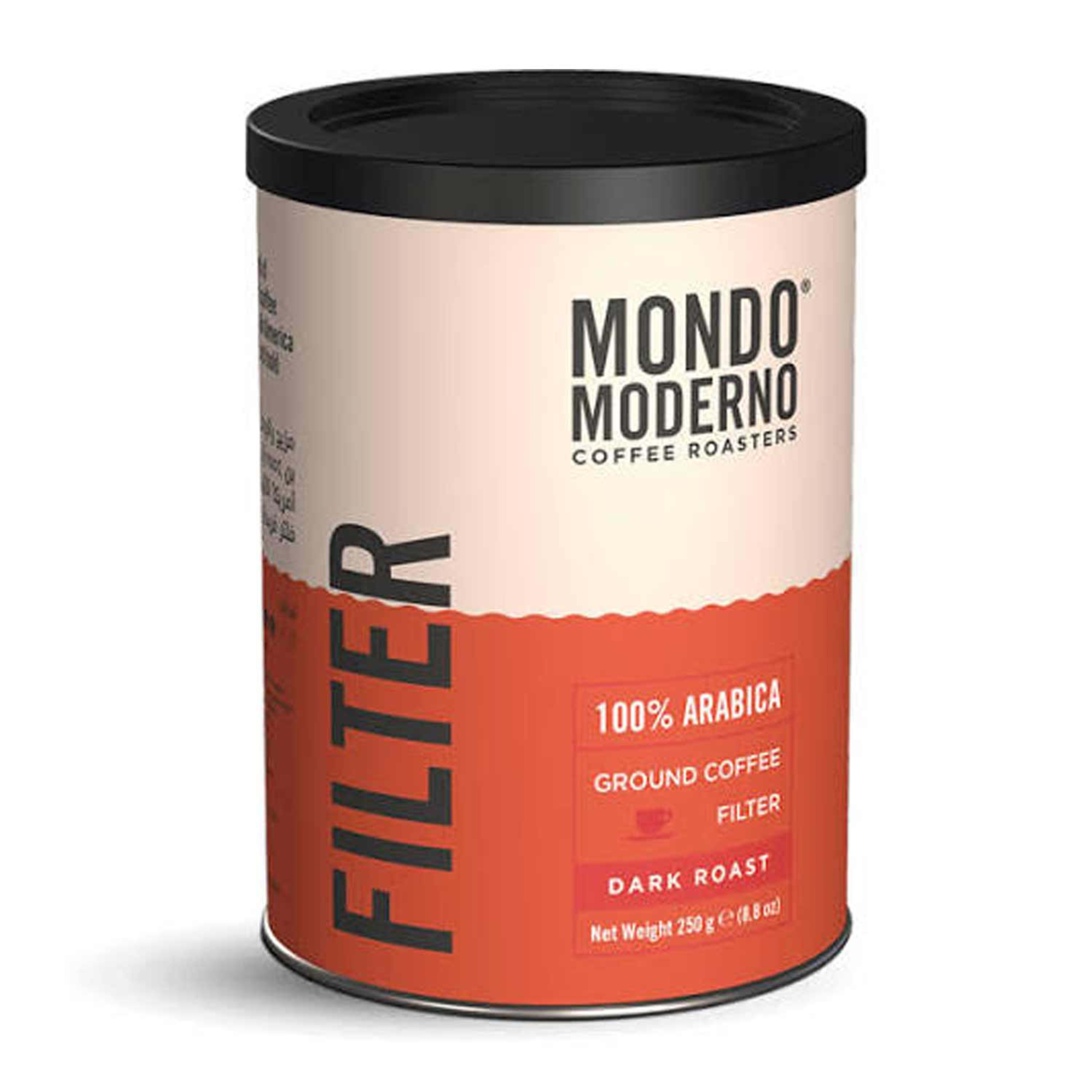 Mondo Moderno Dark Roast Filter Coffee Can 250gm