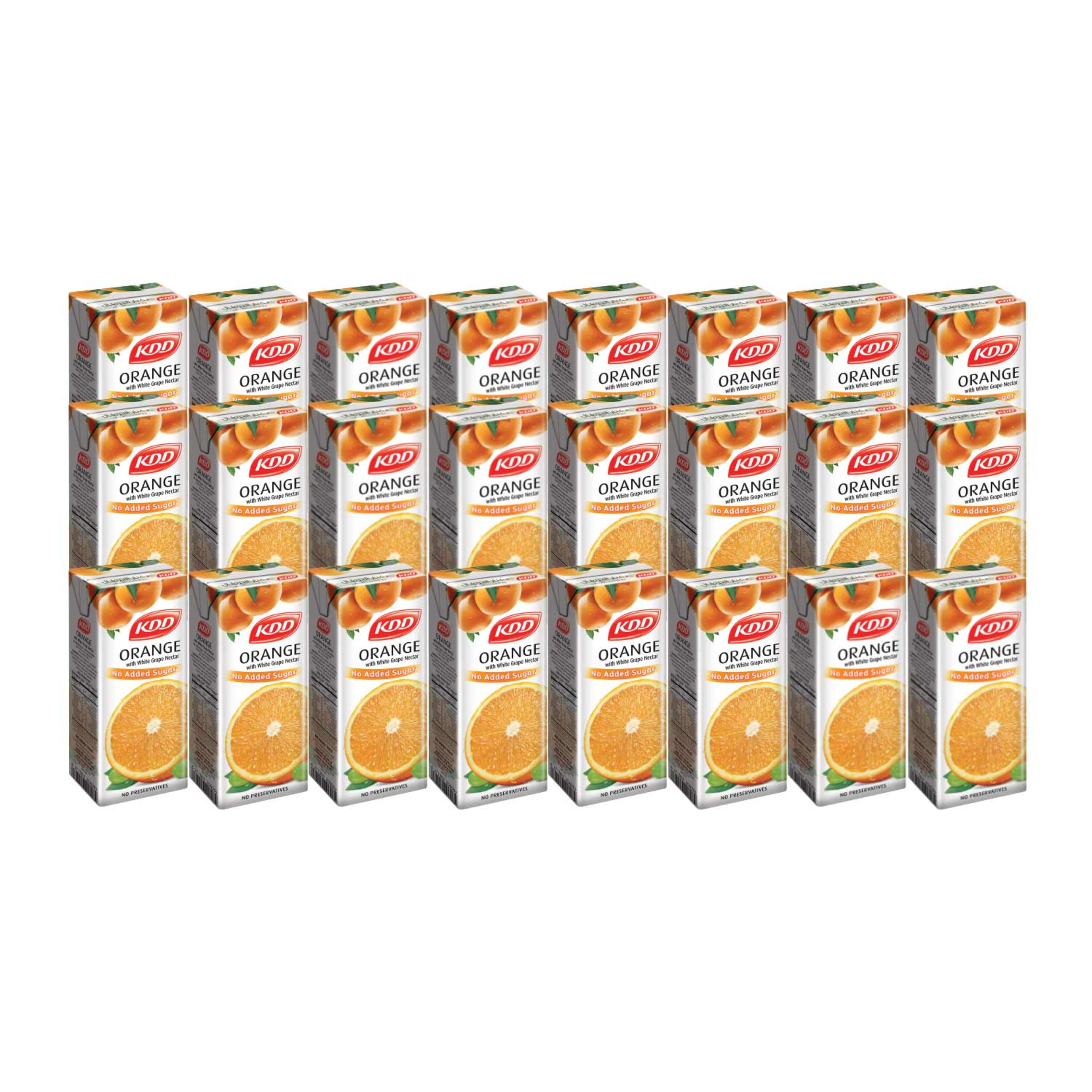 Kdd Orange with White Grape Nectar No Added Sugar 180ml