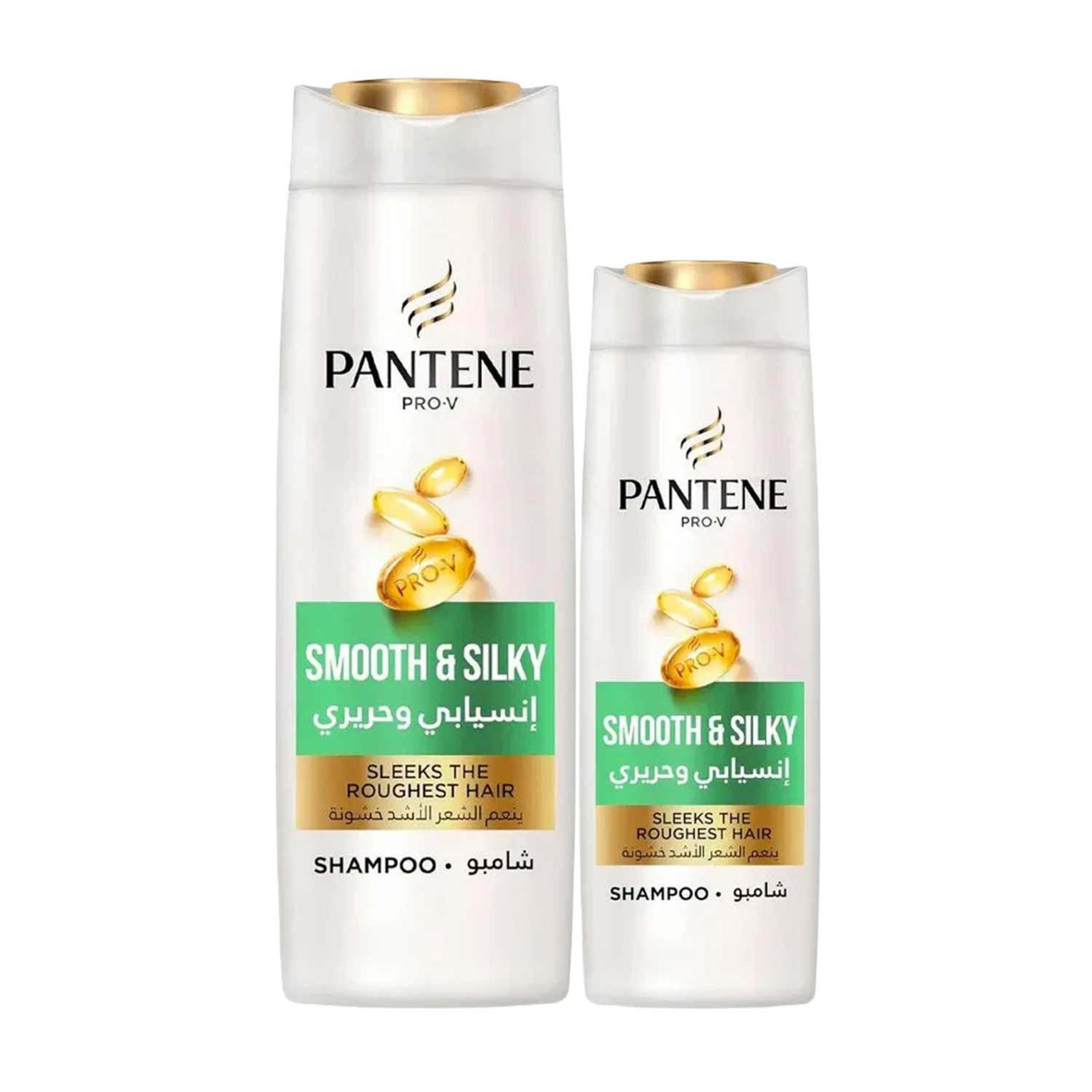 Pantene Pro-v Smooth & Silky Shampoo 375ml+190ml