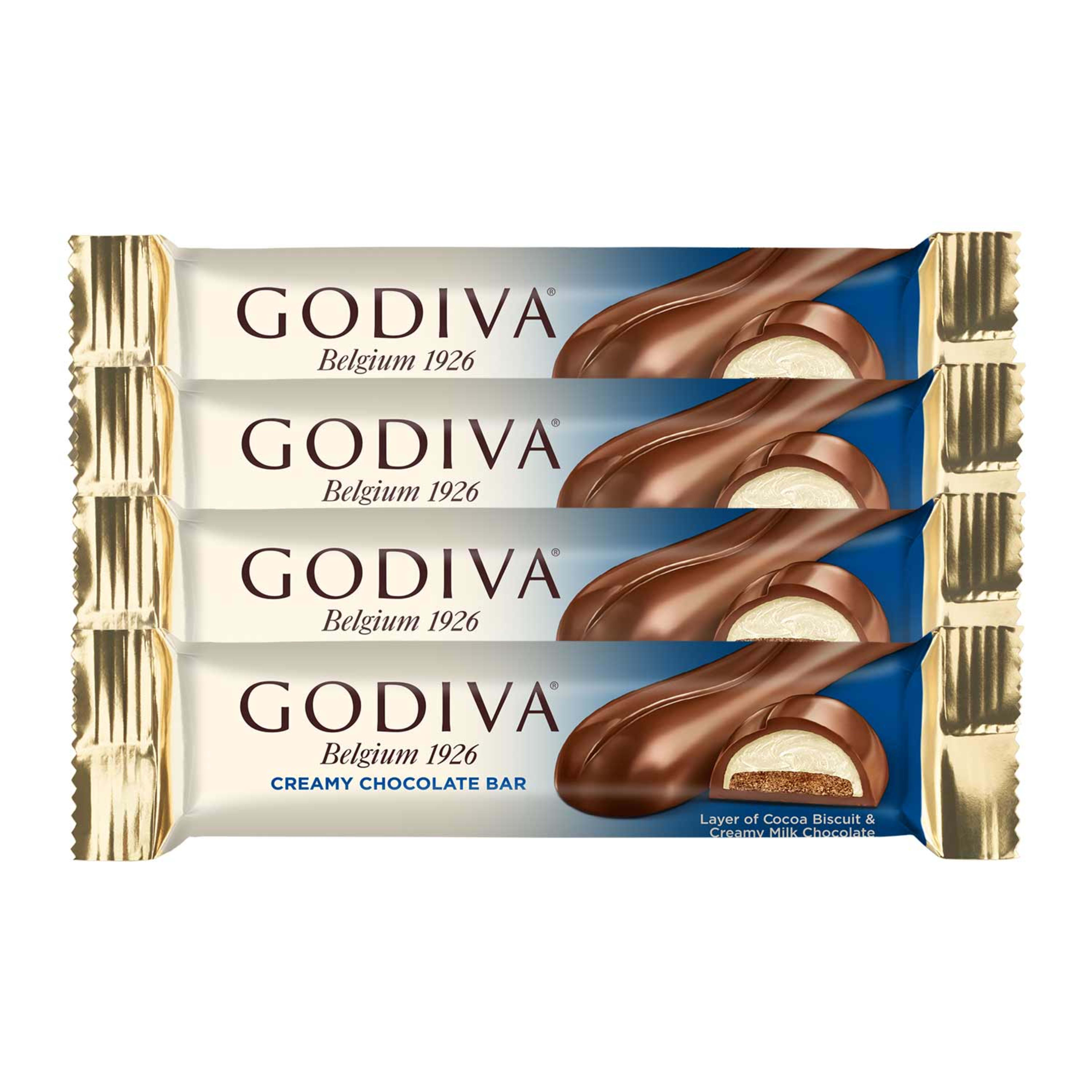 Godiva Creamy Chocolate Bar 4x35gm