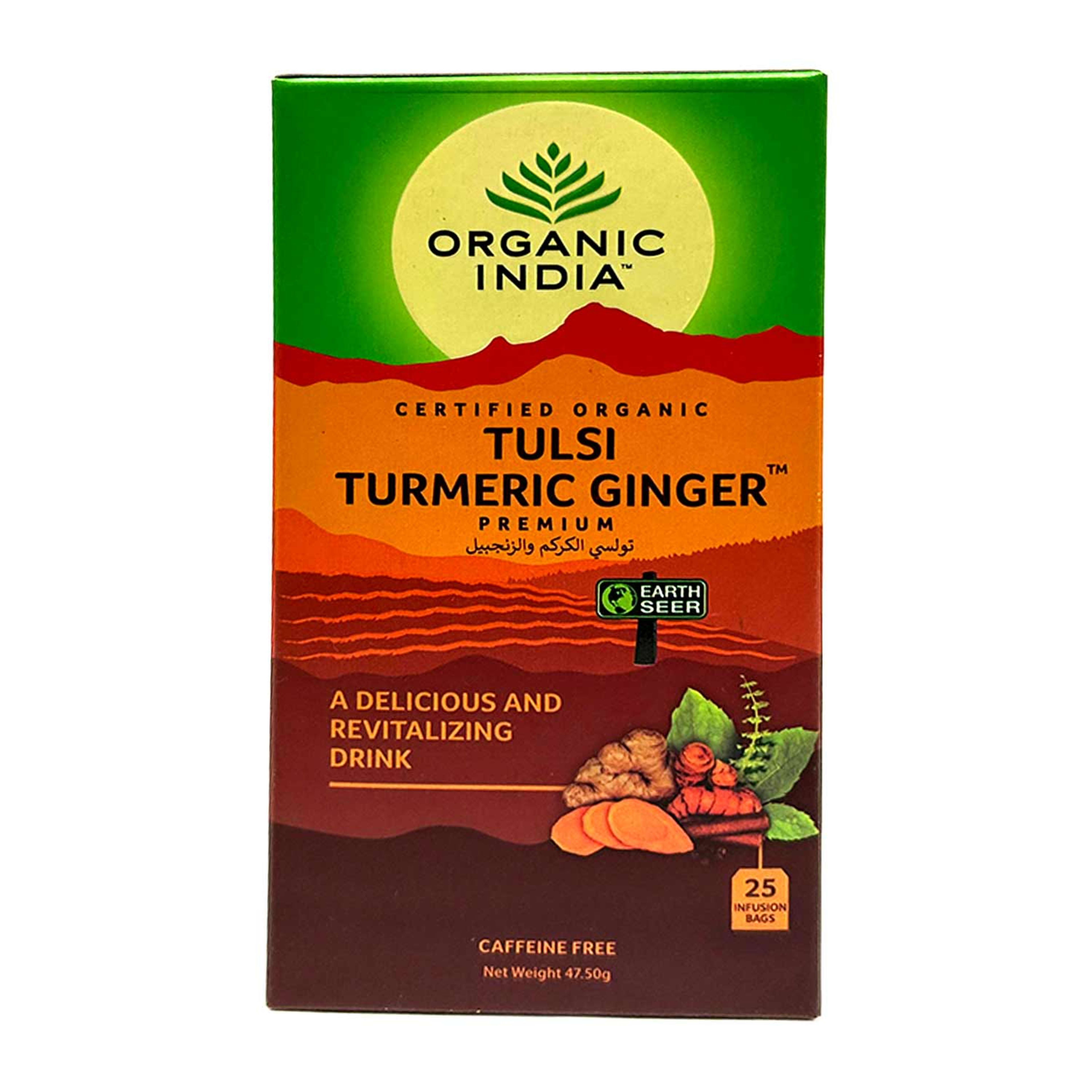 Organic India Tulsi Turmeric Ginger Tea 25s 36gm