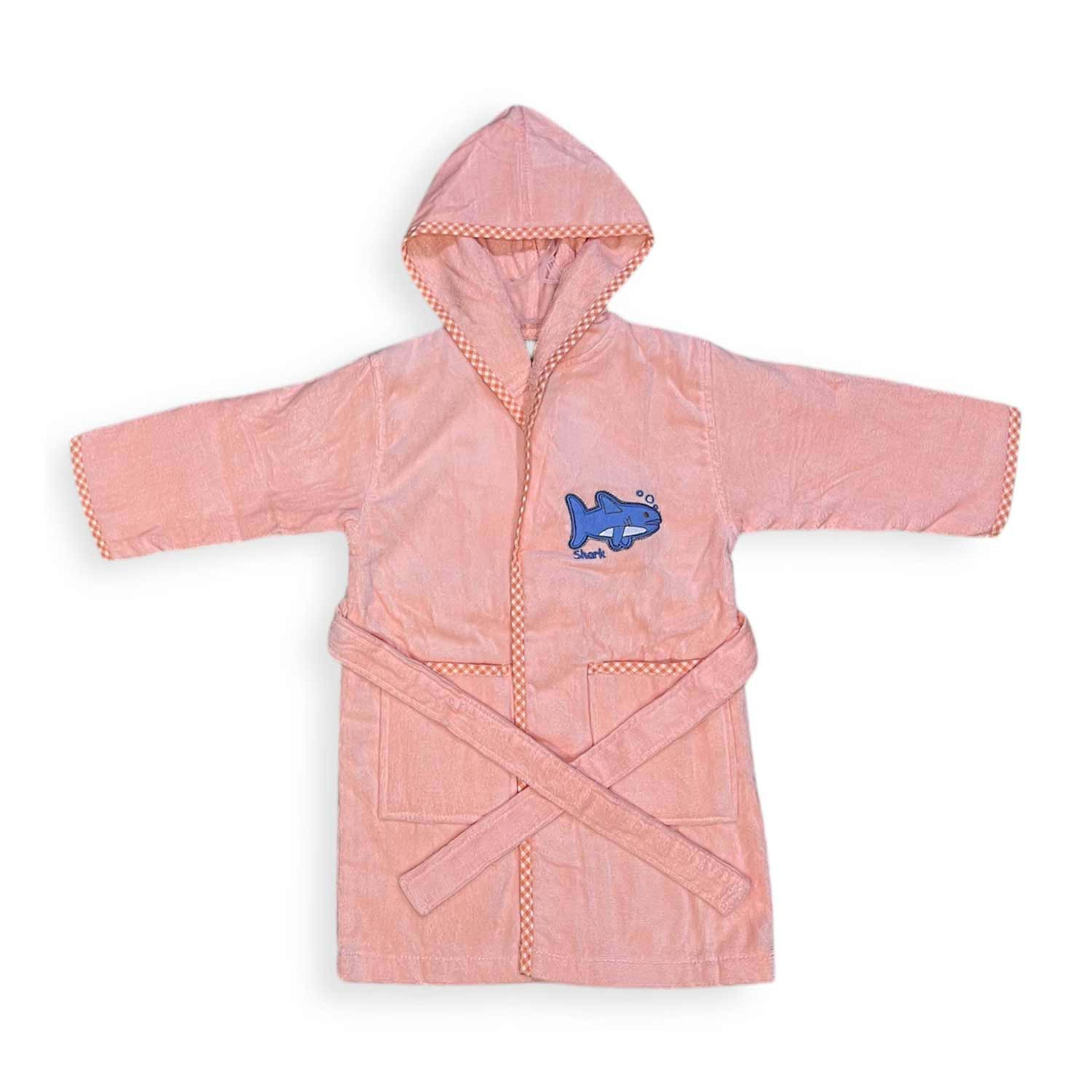 S/t Bath Robe Kids Emb.clr/dsn 2 to 8yrs Ho02879