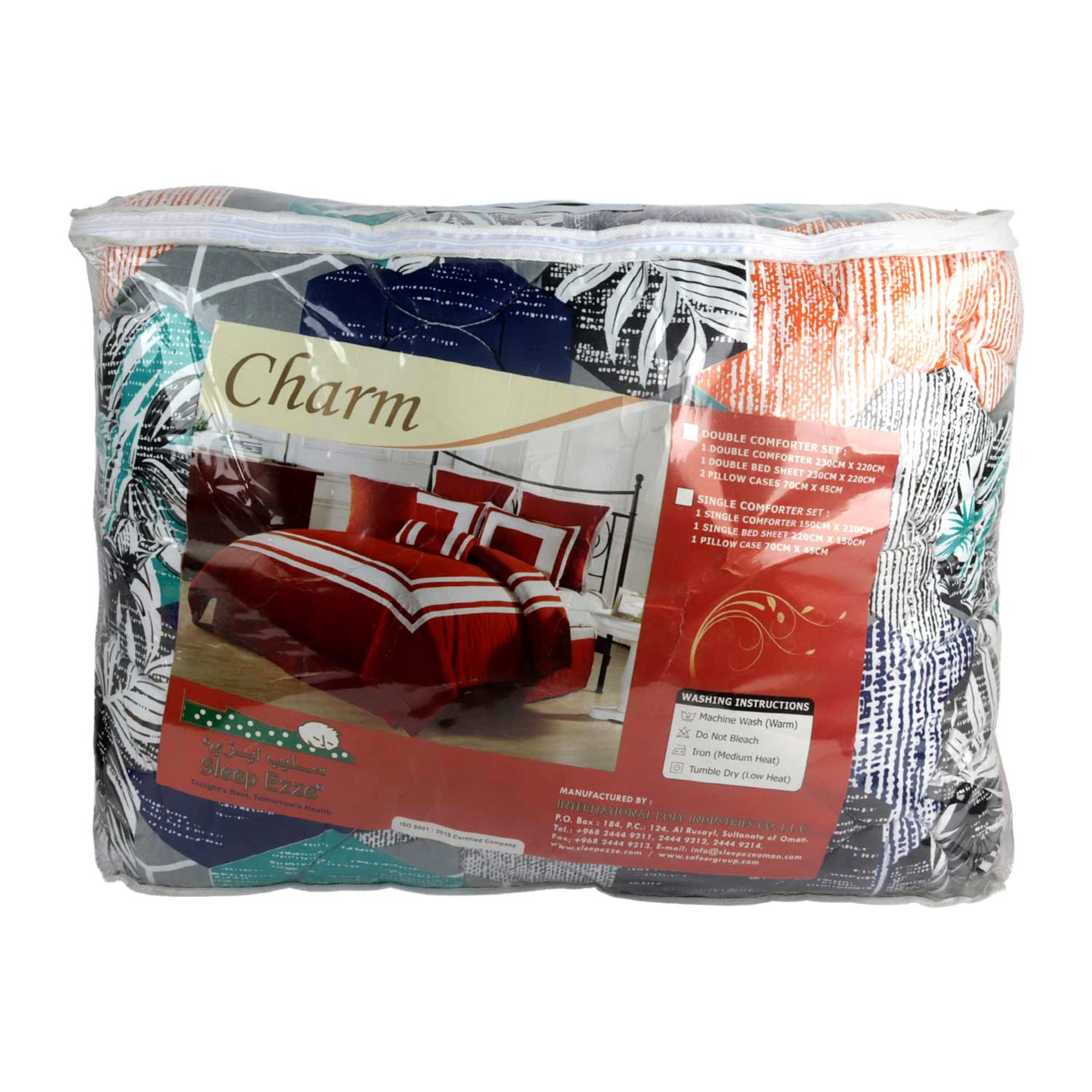 Sleep Ezze Charm Double Comforter Set 4pcs