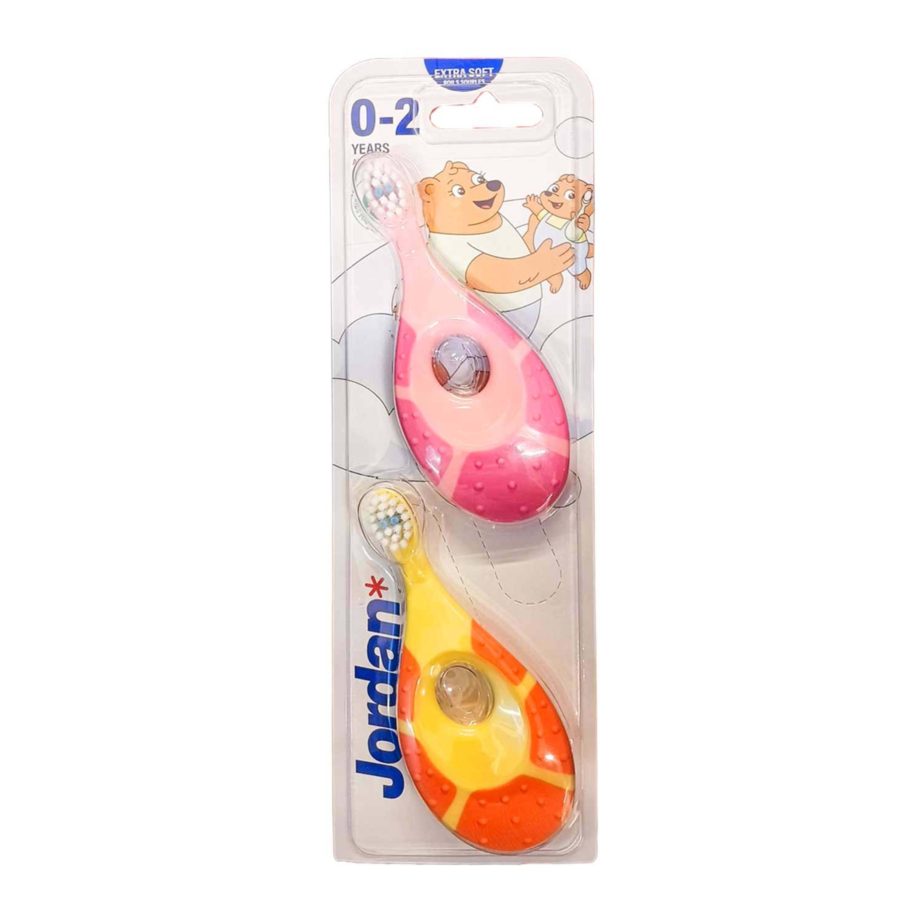 Jordan 0-2 Years Extra Soft Toothbrush X2 Pkt