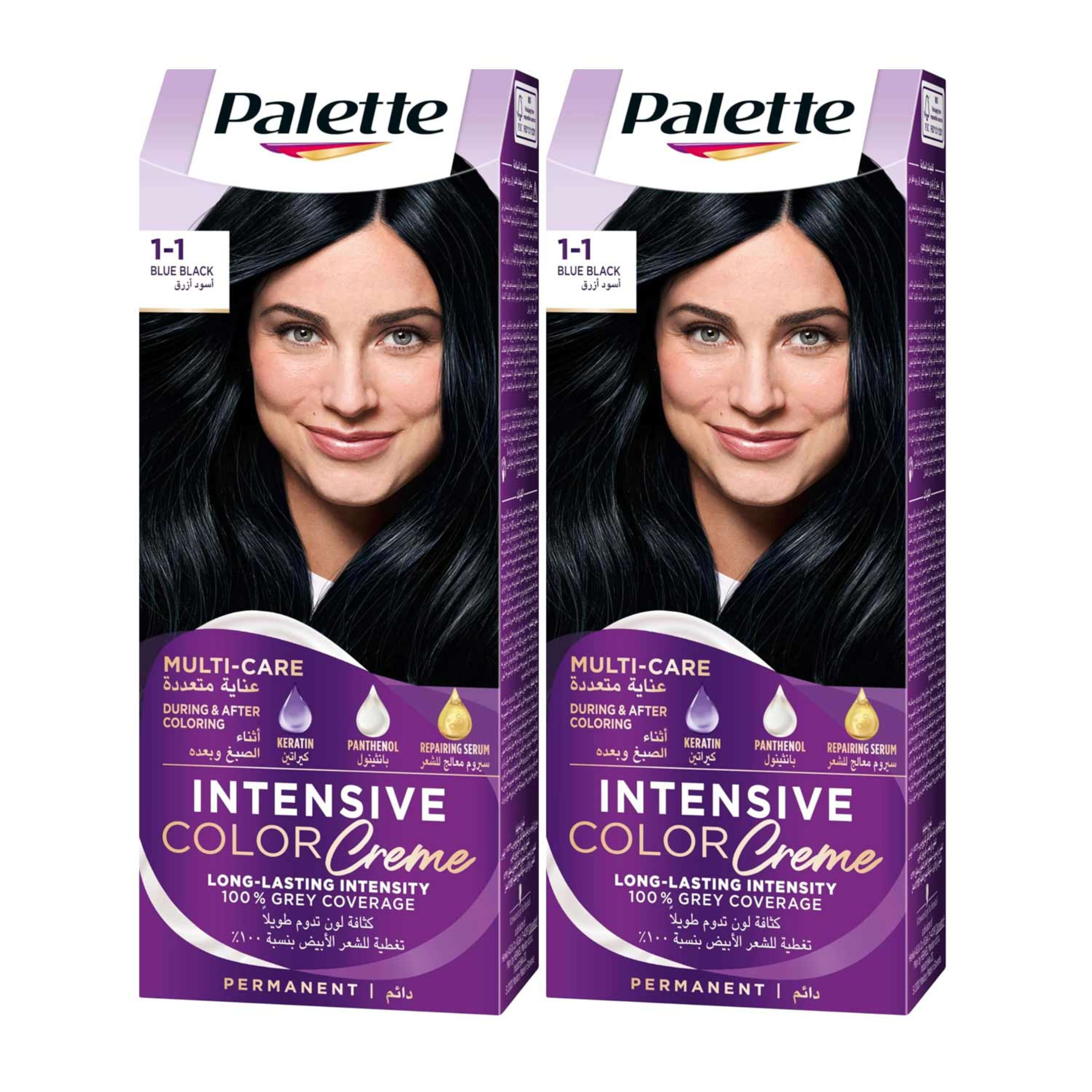 Palette Intensive Color Creme Blue Black 1-1 2x110ml Promo
