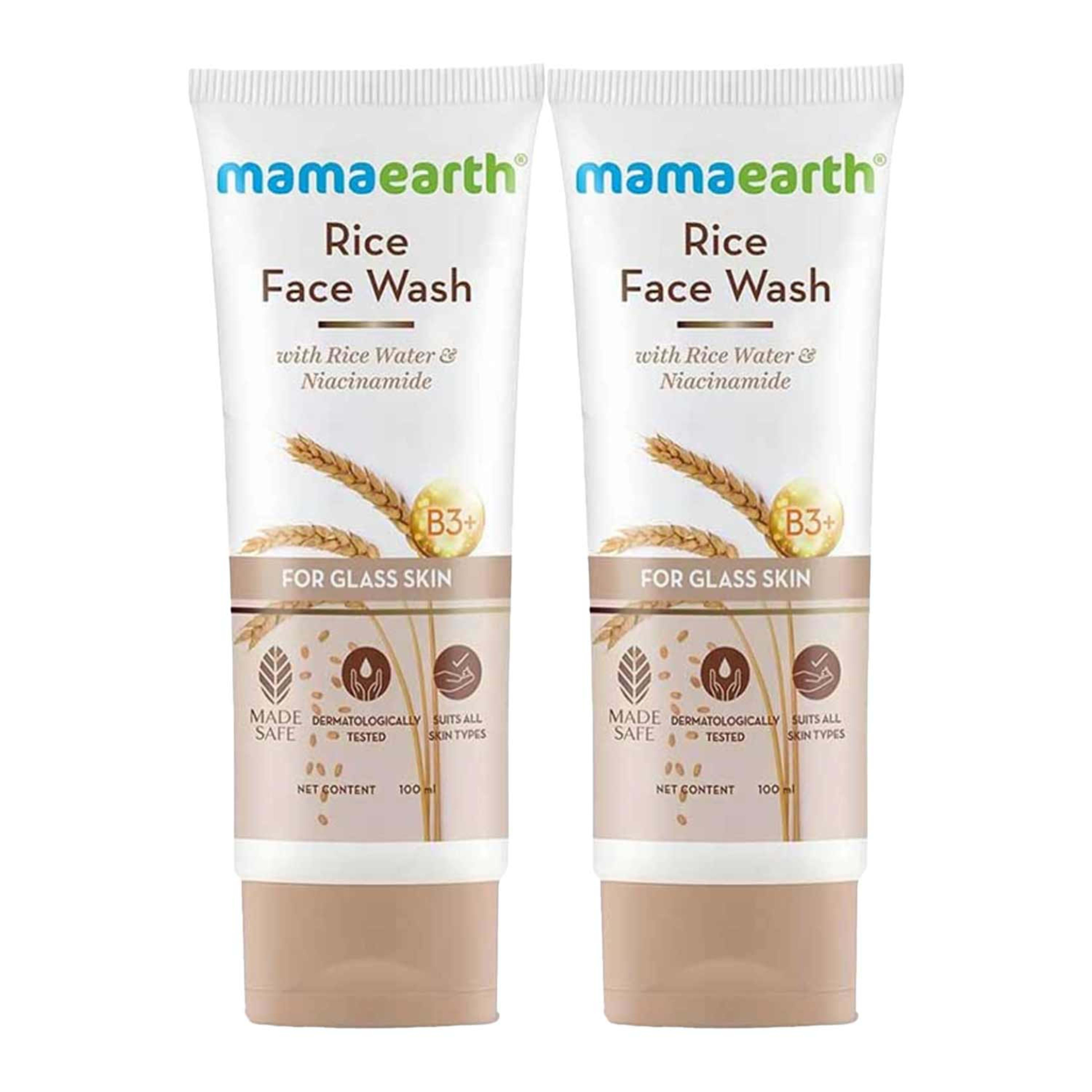 Mamaearth Rice Face Wash 2x100ml