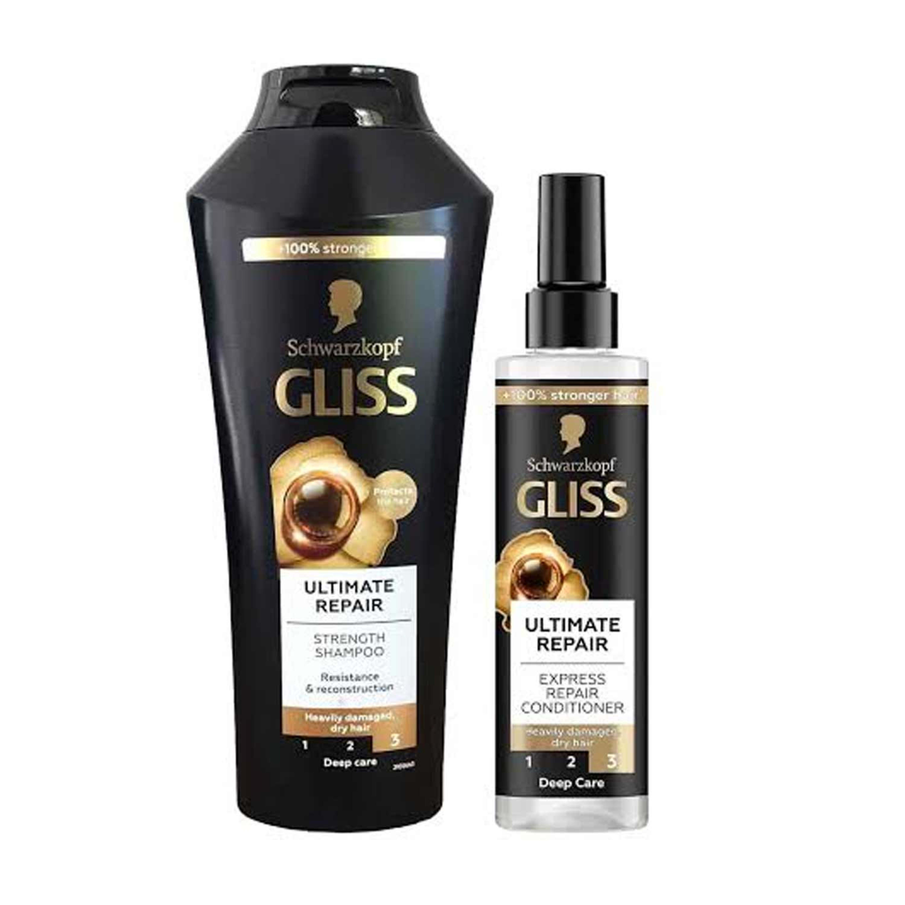 Schwarzkopf Gliss Ultimate Repair Strength Shampoo 400ml+repair Conditioner 200ml