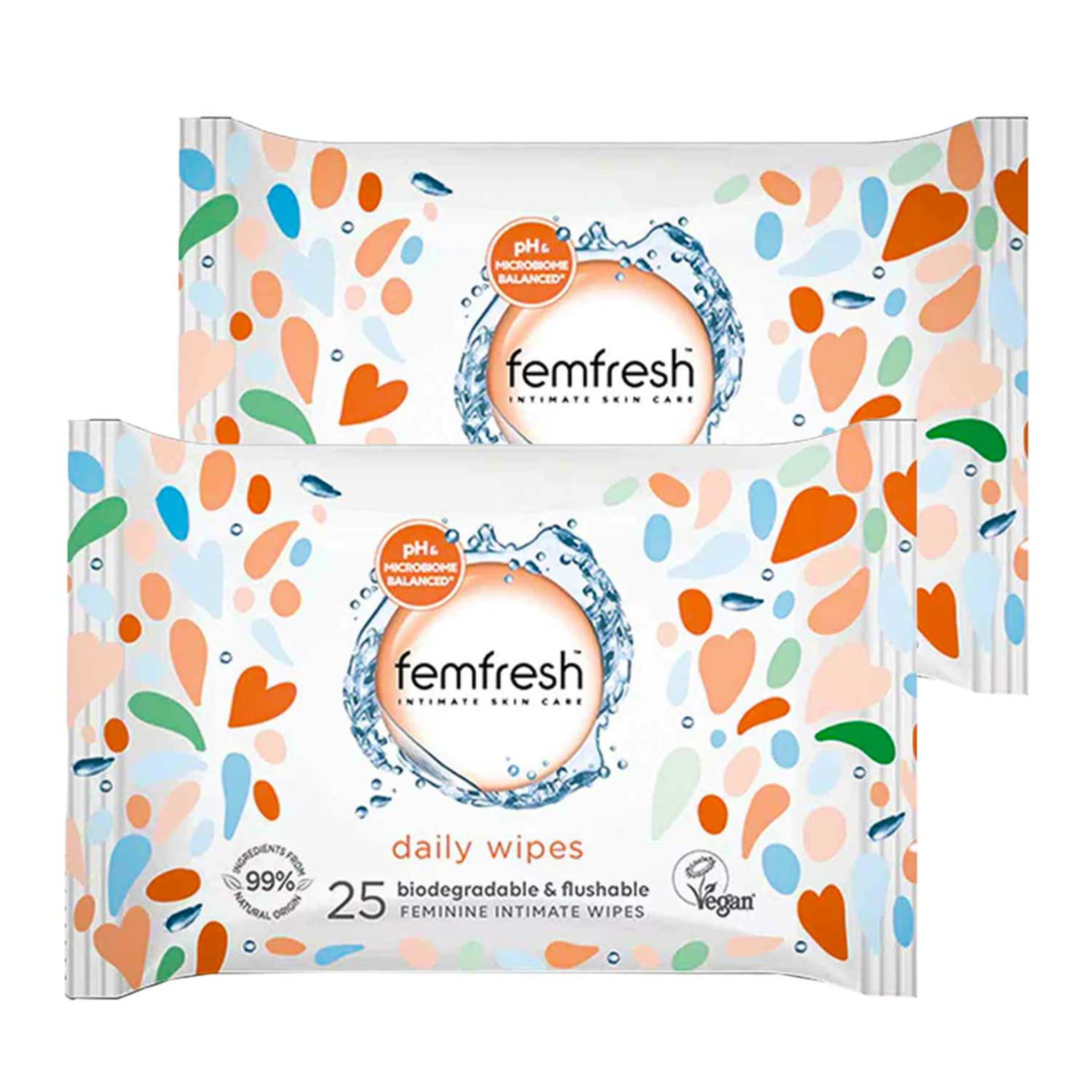 Femfresh Feminine Intimate Wipes 2x25pcs Promo