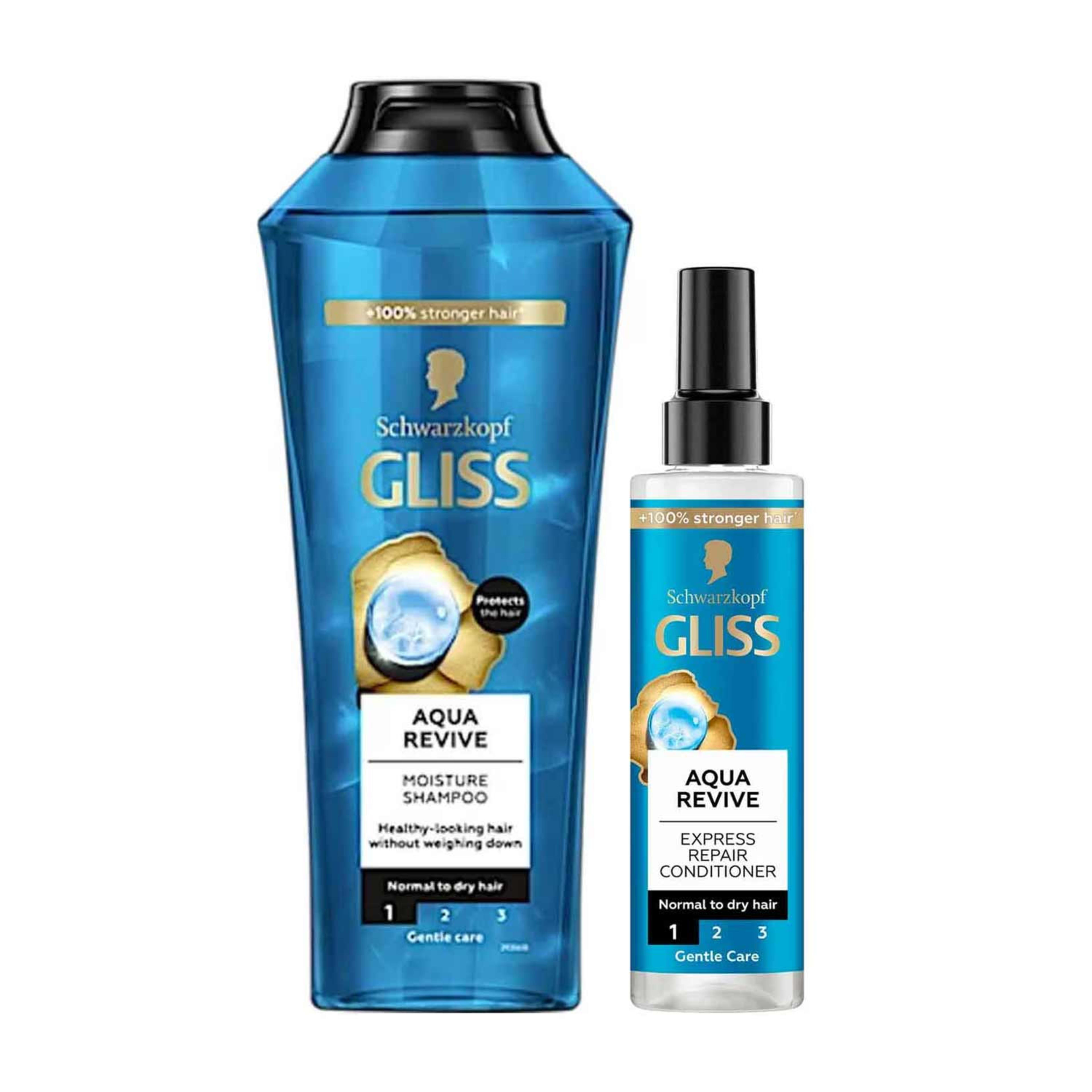 Schwarzkopf Gliss Aqua Revive Moisture Shampoo 400ml+conditioner 200ml
