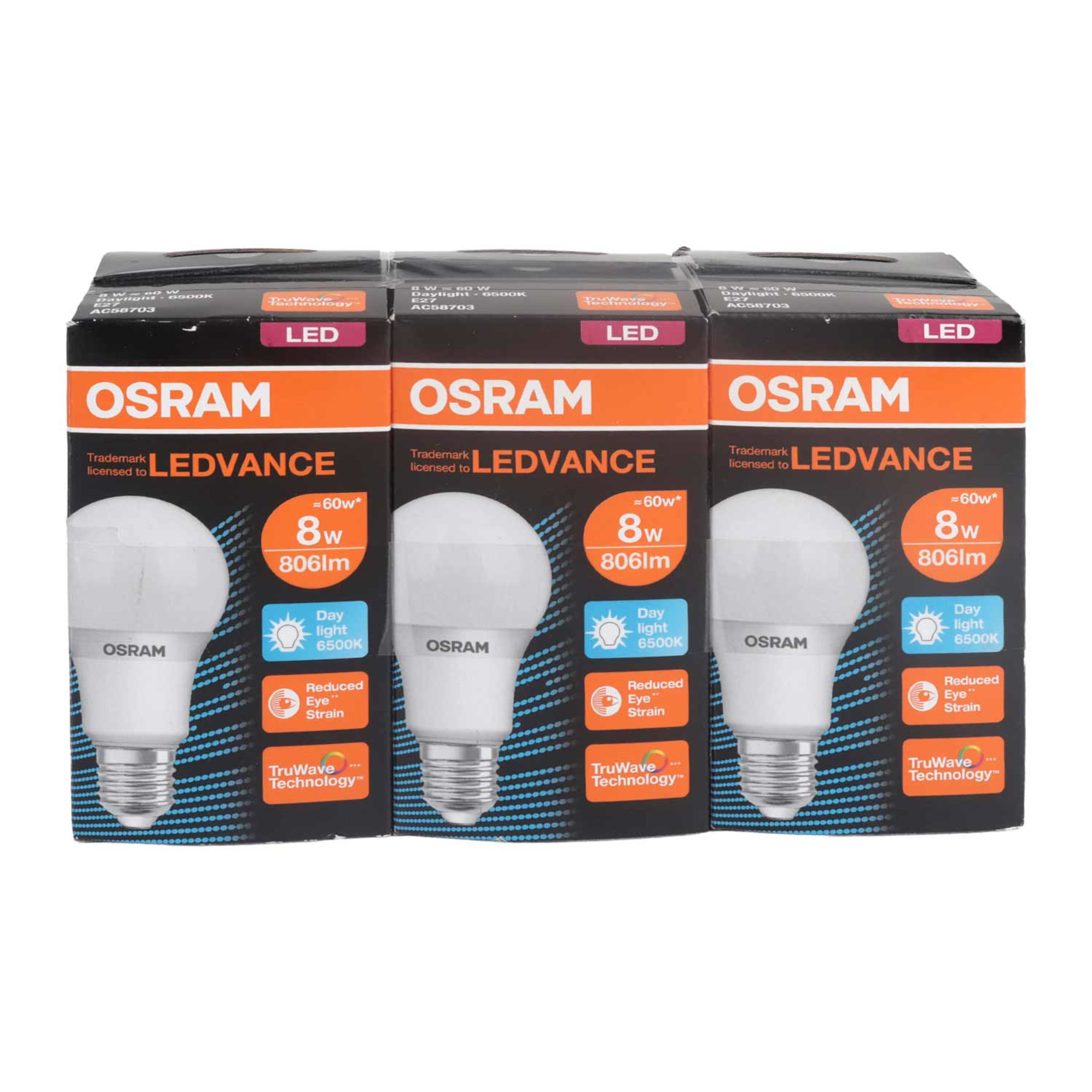 Osram LED Bulb Daylight 60w E27 X3pcs Sp.offer