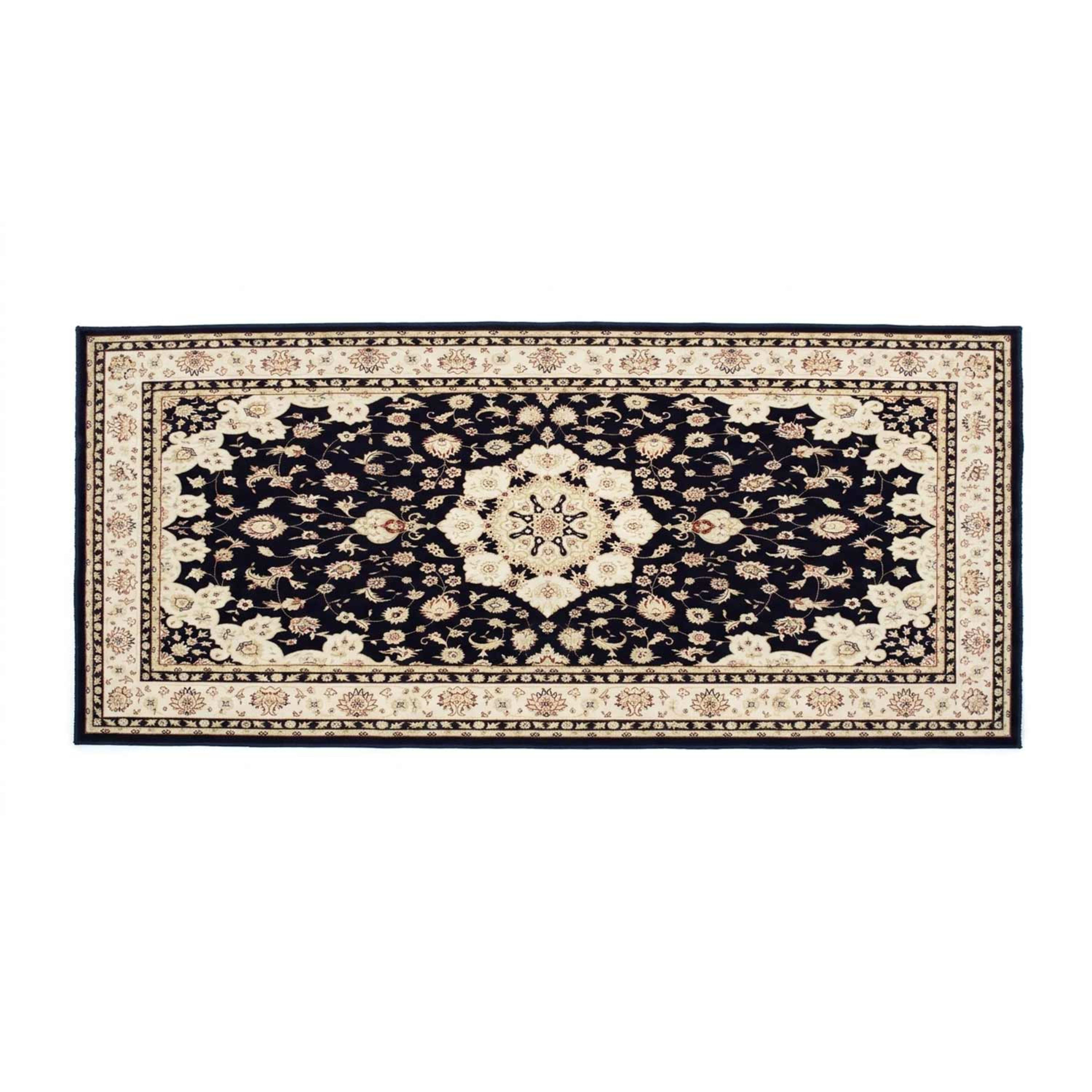 Al Rahal Carpet Indigo Blue 1x2m