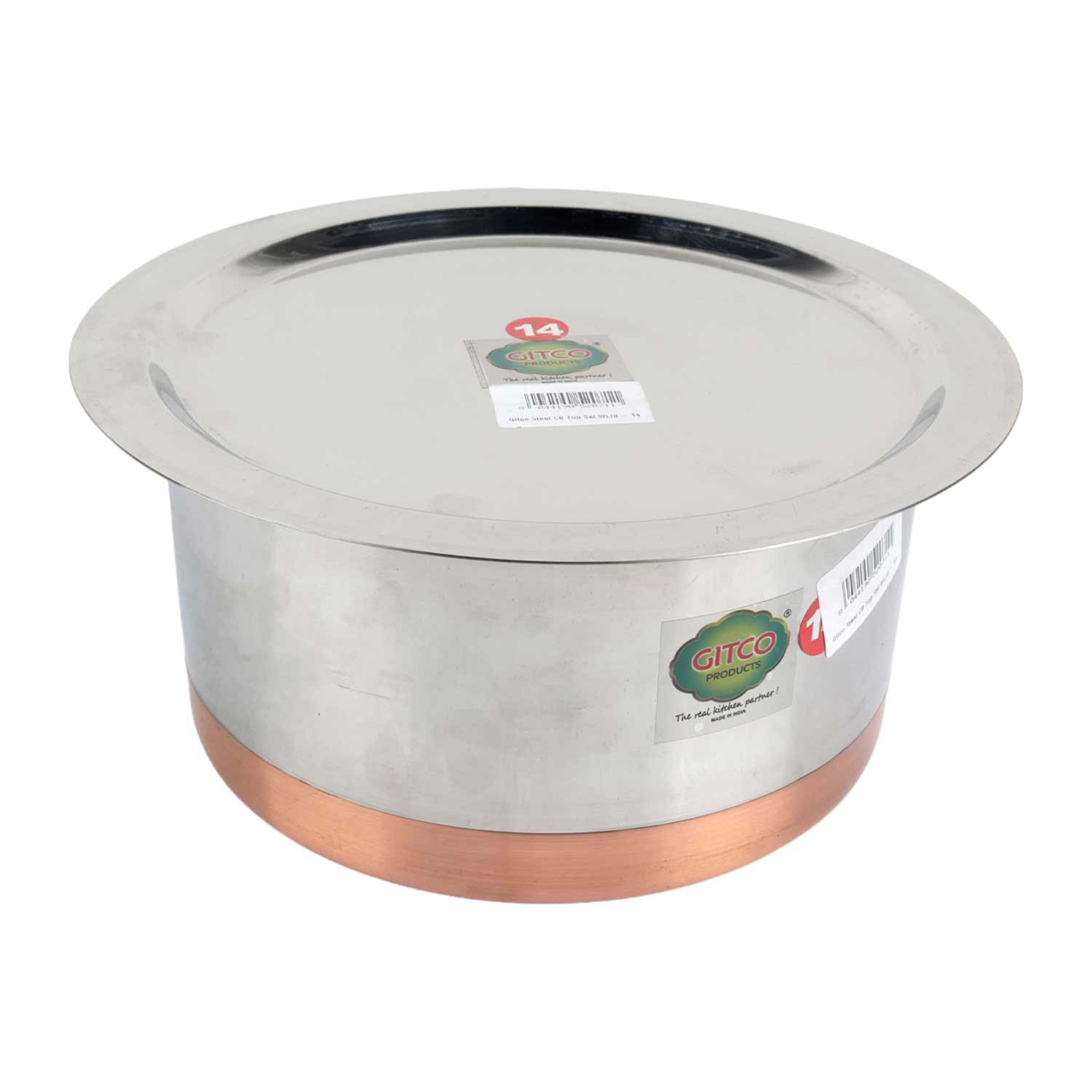 Gitco Steel Copper Bottom Top Set #14