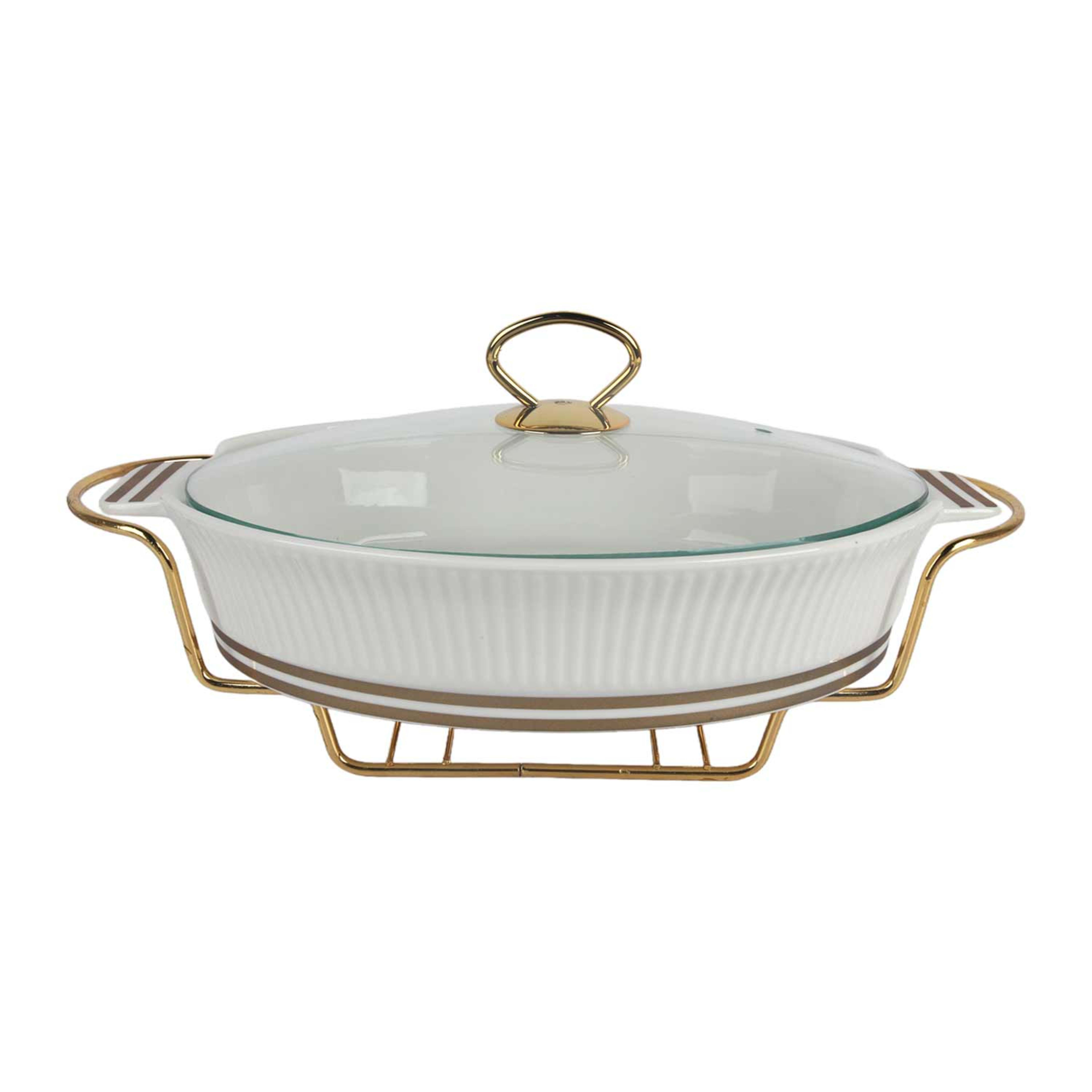 Orchid Oval Food Warmer with Stand 13inch Ca104o-13-mg