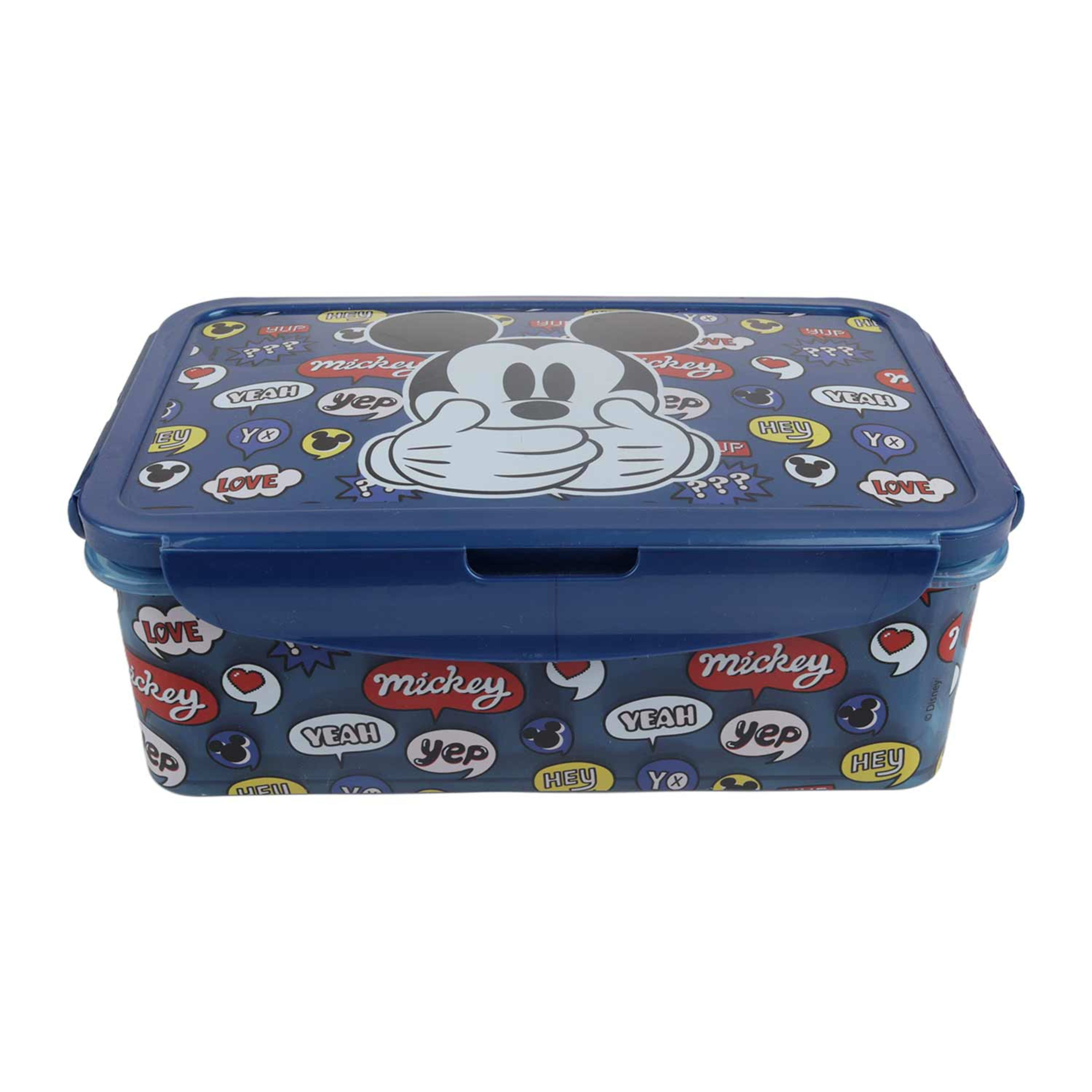 Disney Bts23 Mickey Food Cont with Compt 1190ml Rj3186