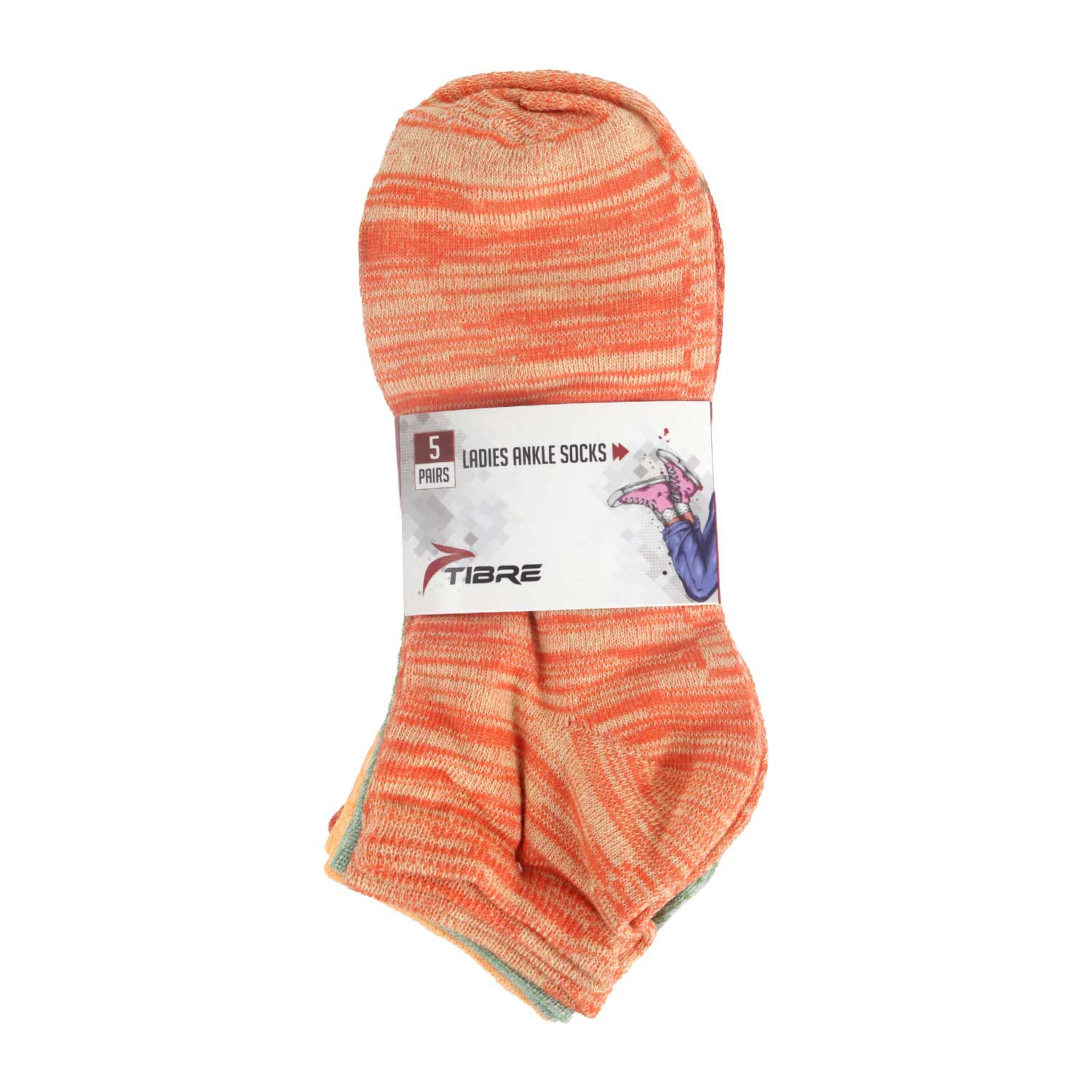 Tibre Ladies Ankle Socks 5pair Tbls3492