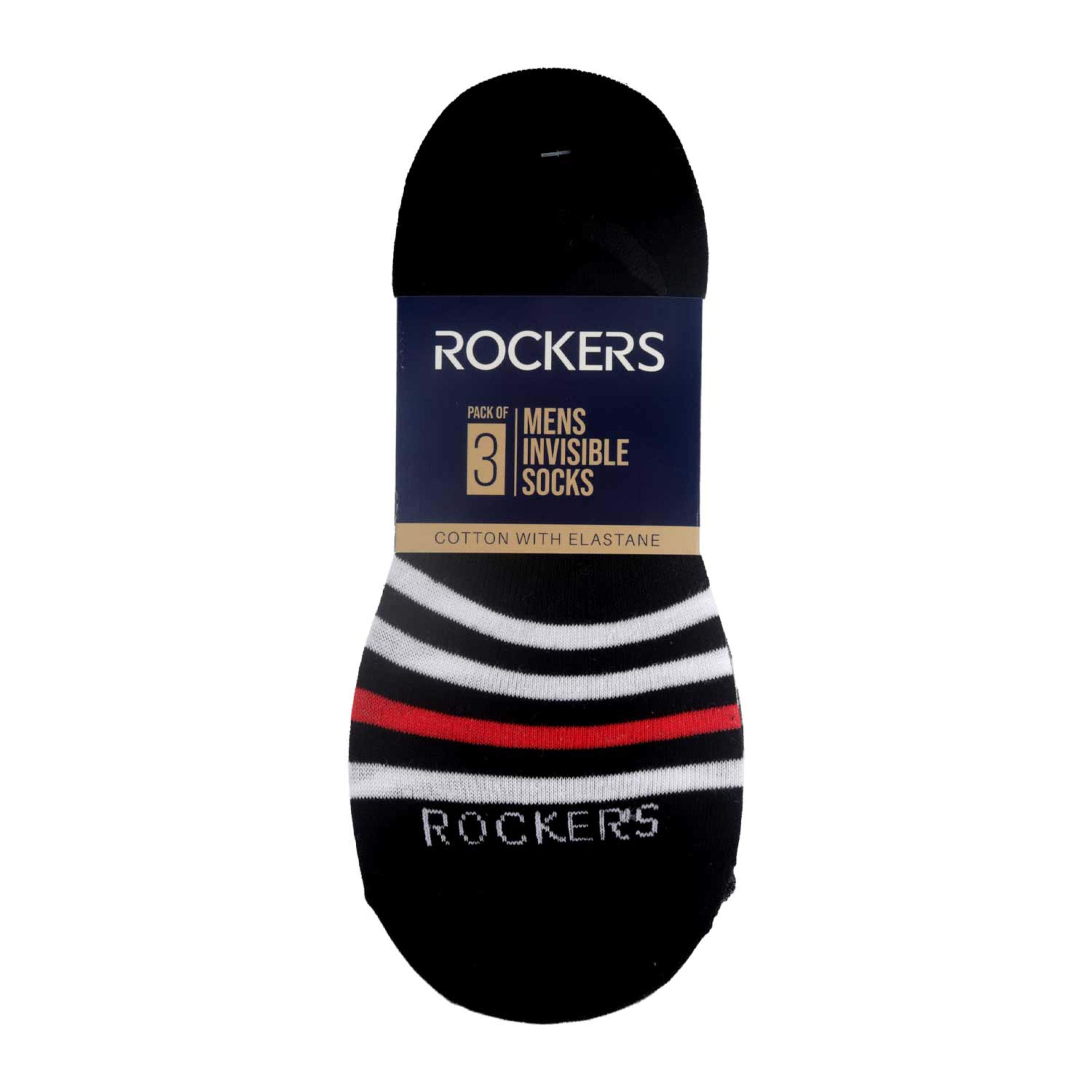 Rockers Mens Invisible Socks 3pair Rs1619