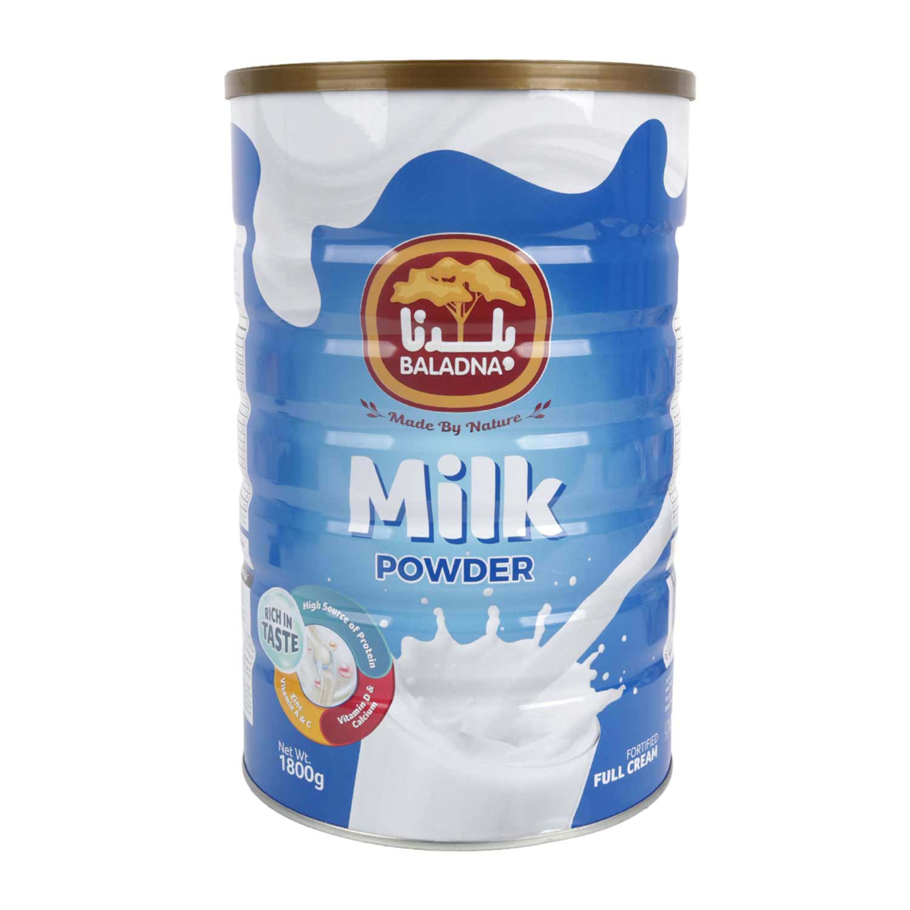 Baladna Fortified Full Cream Milk Powder Tin 1.8kg