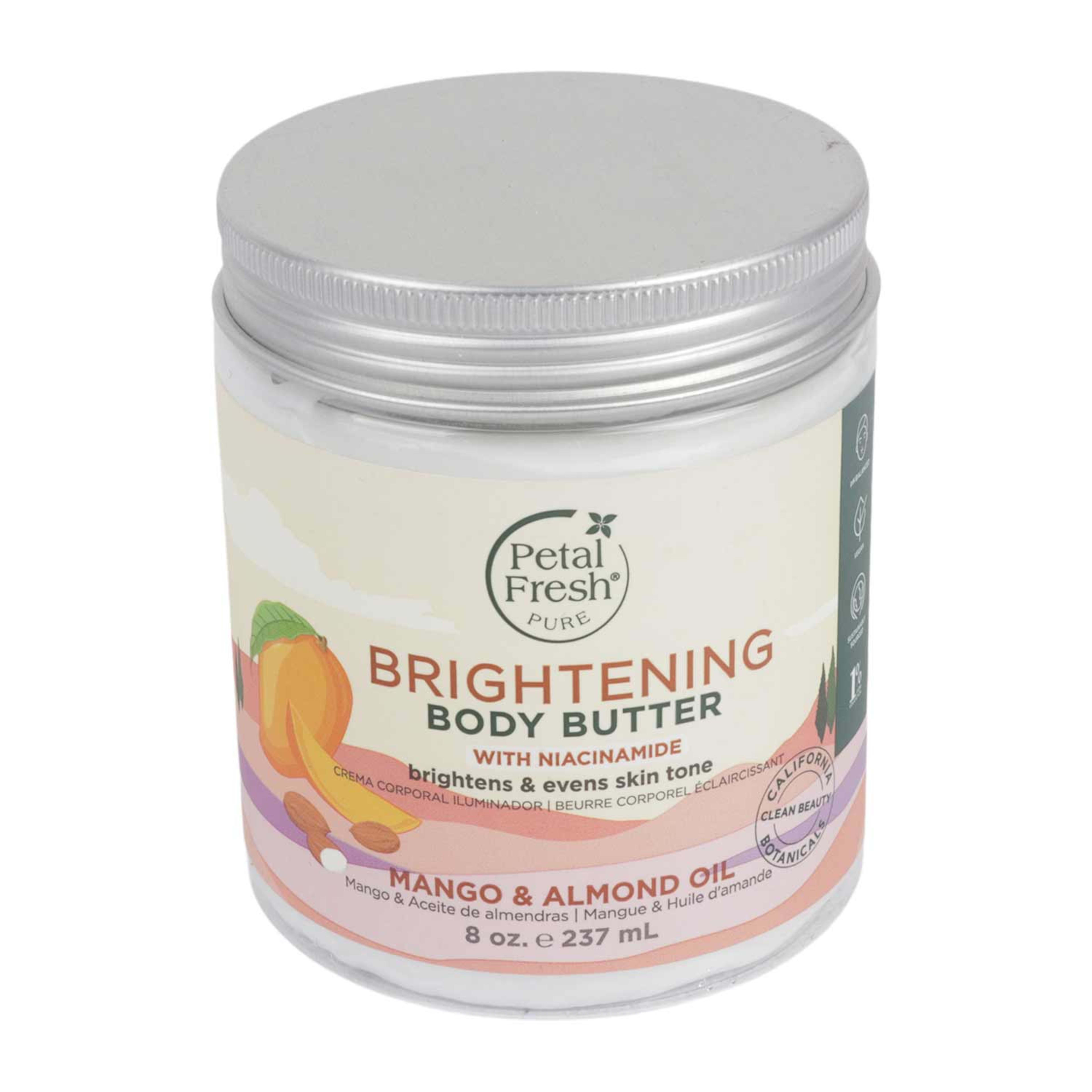Petal Fresh Brightening Body Butter with Niacinamide Mango & Almond Oil 237ml