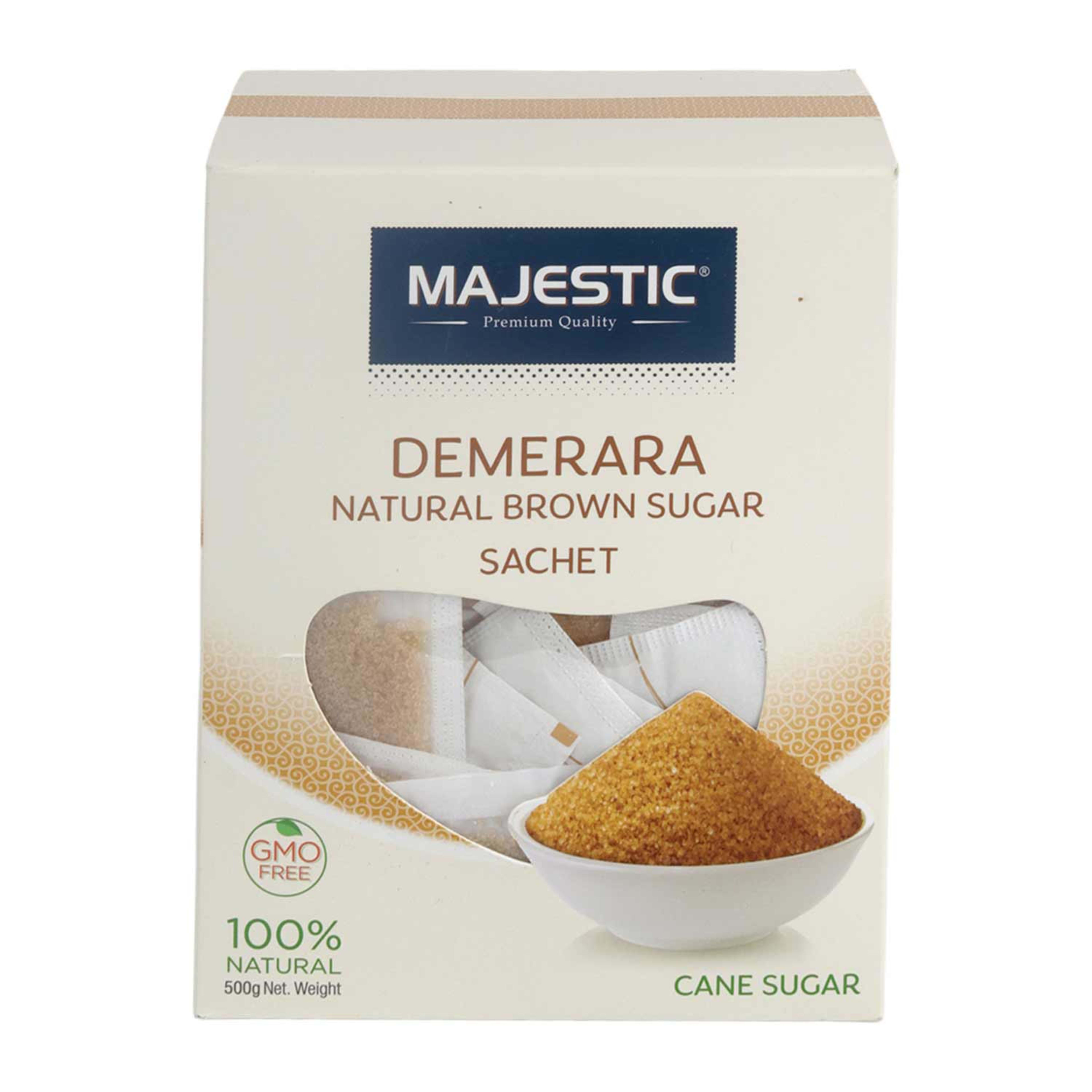 Majestic Demerara Natural Brown Sugar Sachet 500gm
