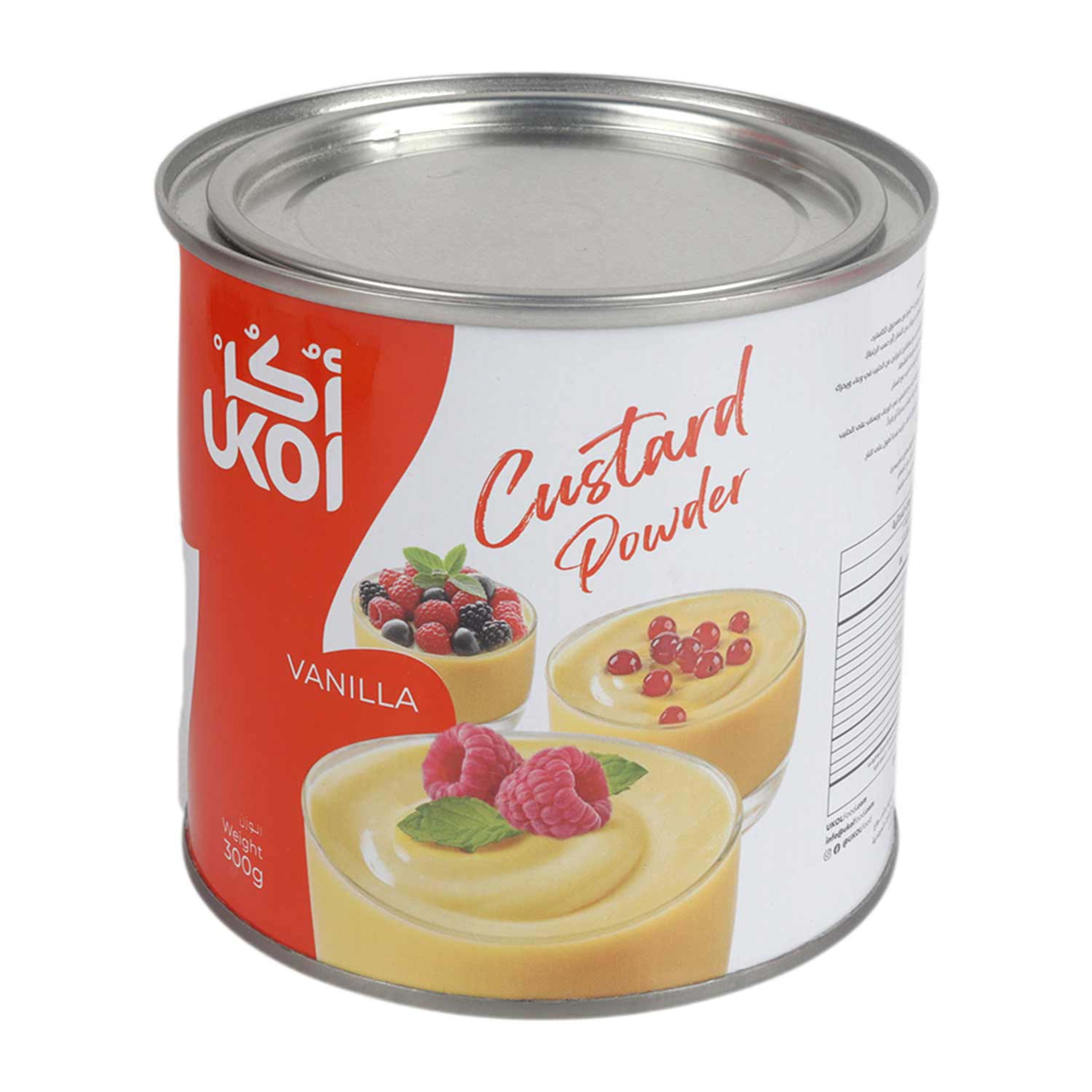 Ukol Custard Powder Vanilla Tin 300gm