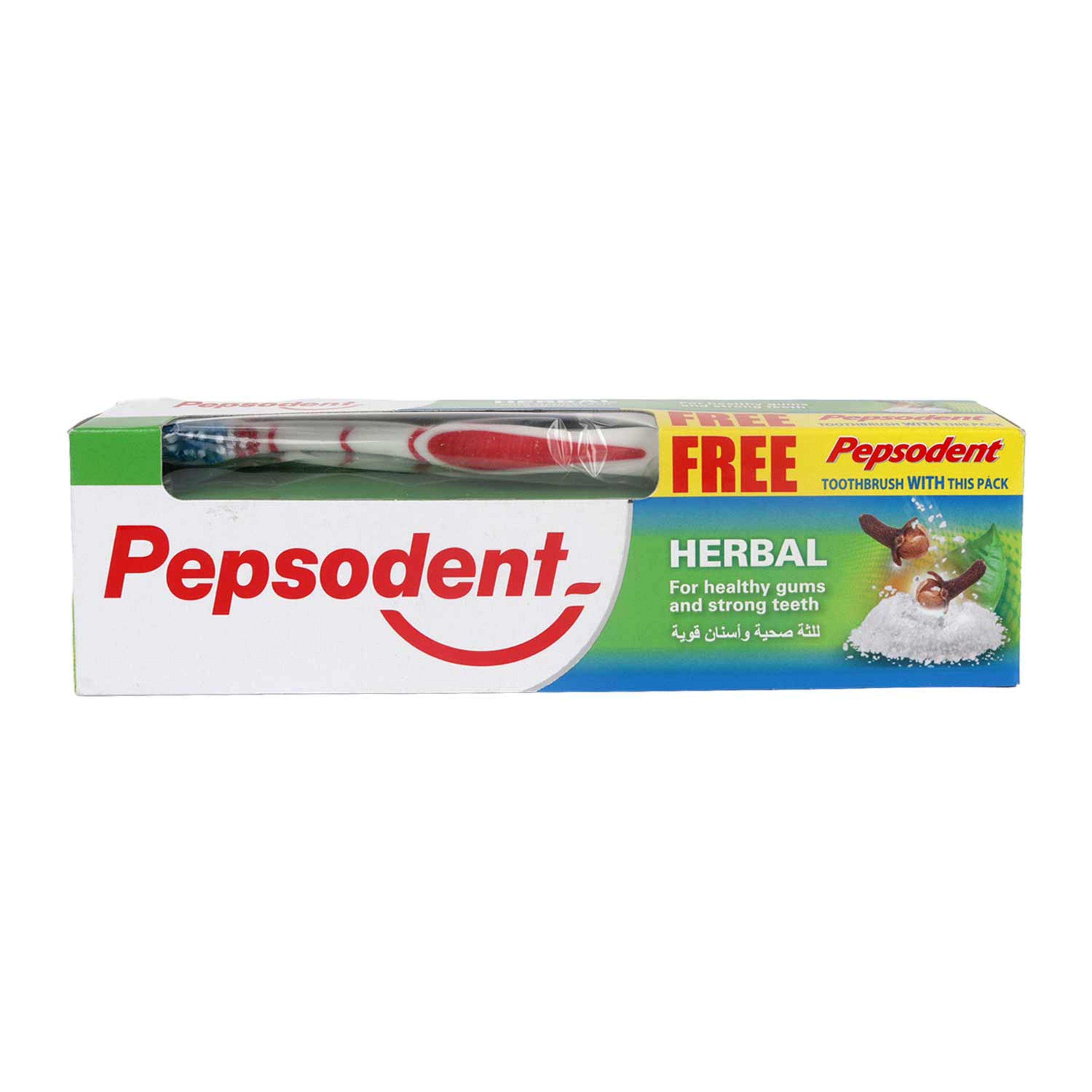 Pepsodent Herbal Toothpaste 150gm+ Toothbrush Free 150gm