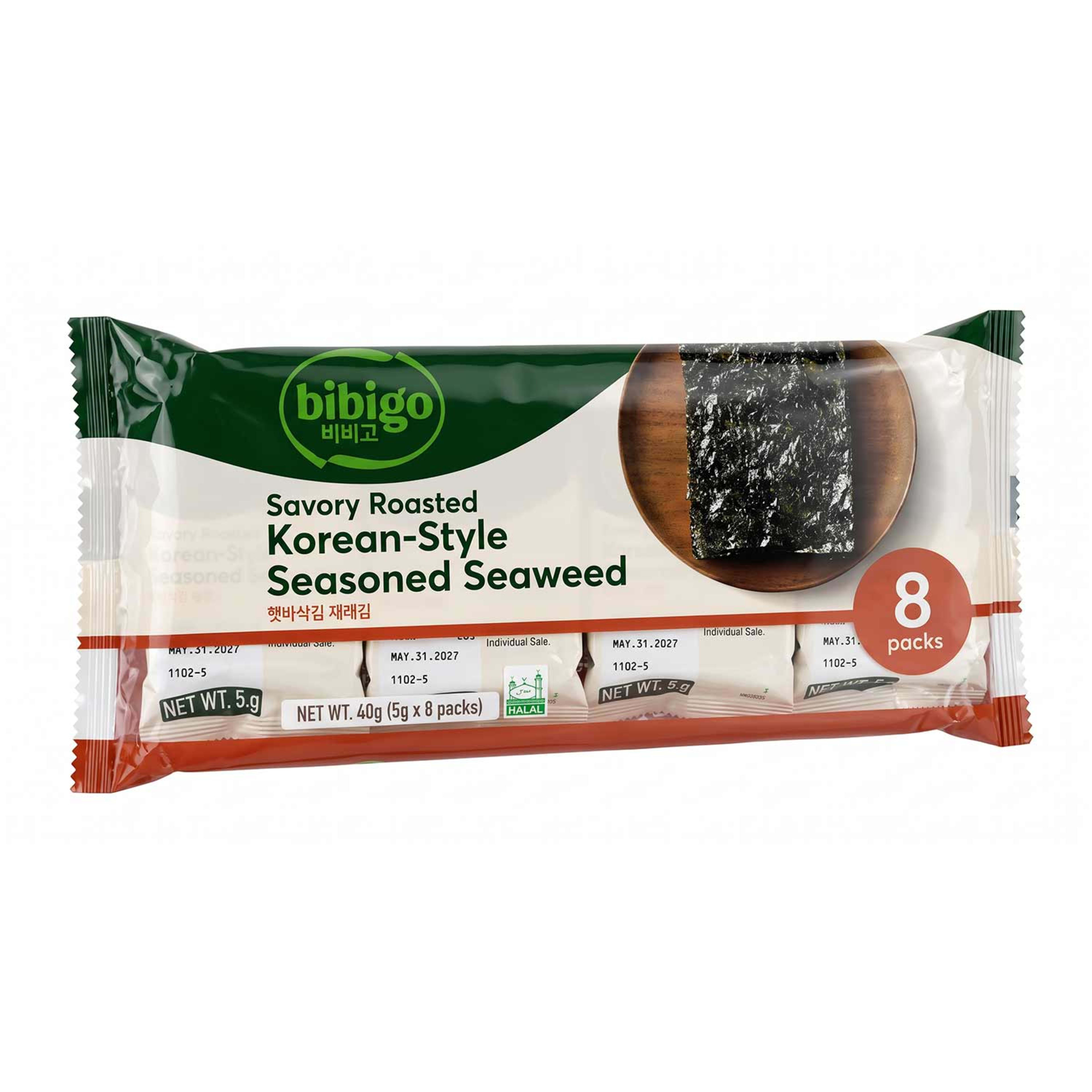 Bibigo Savory Roasted Korean-style Seasoned Seaweed 5gm