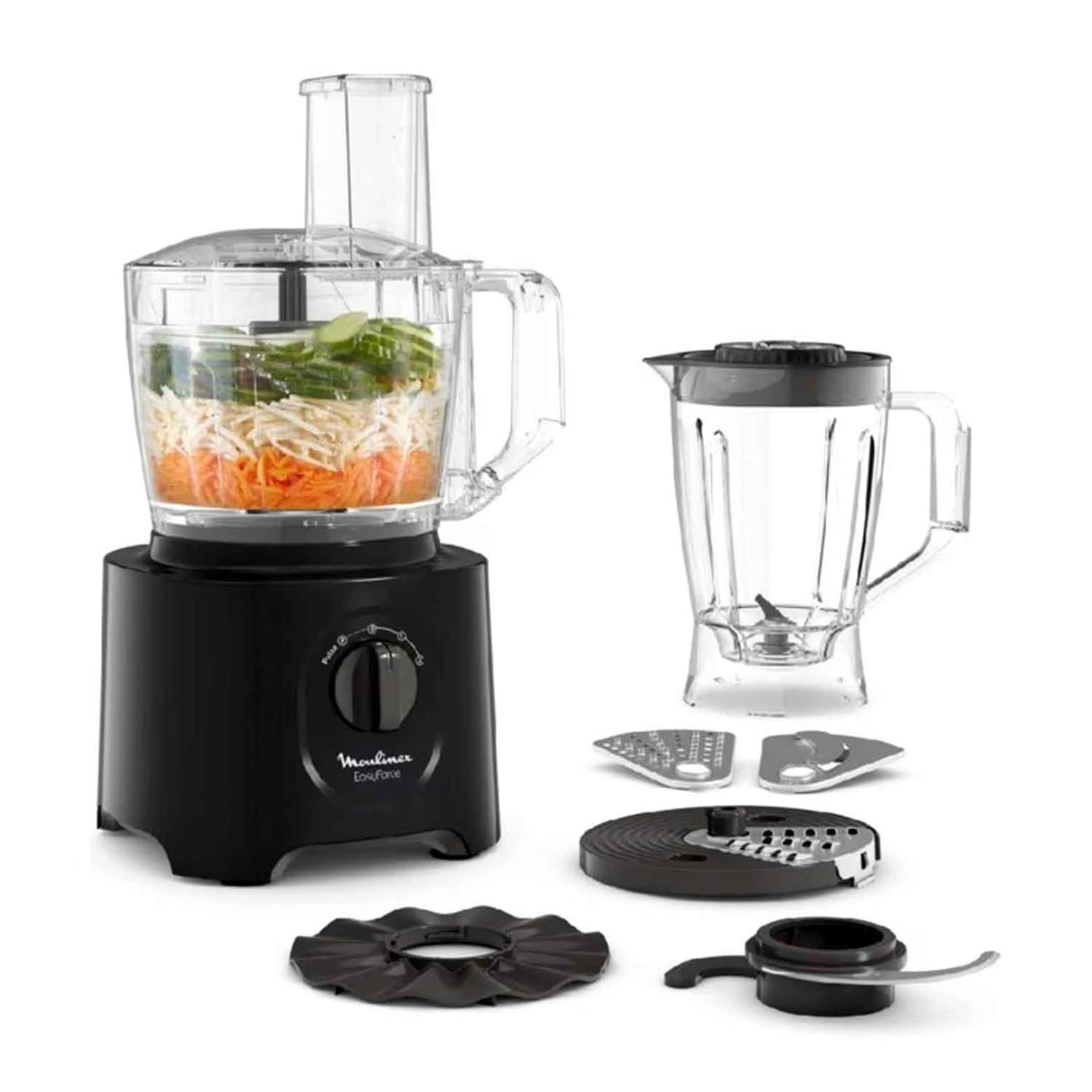 Moulinex Easy Force Multifunction Food Processor 6 Accesories 25 Function 800w Fp247827