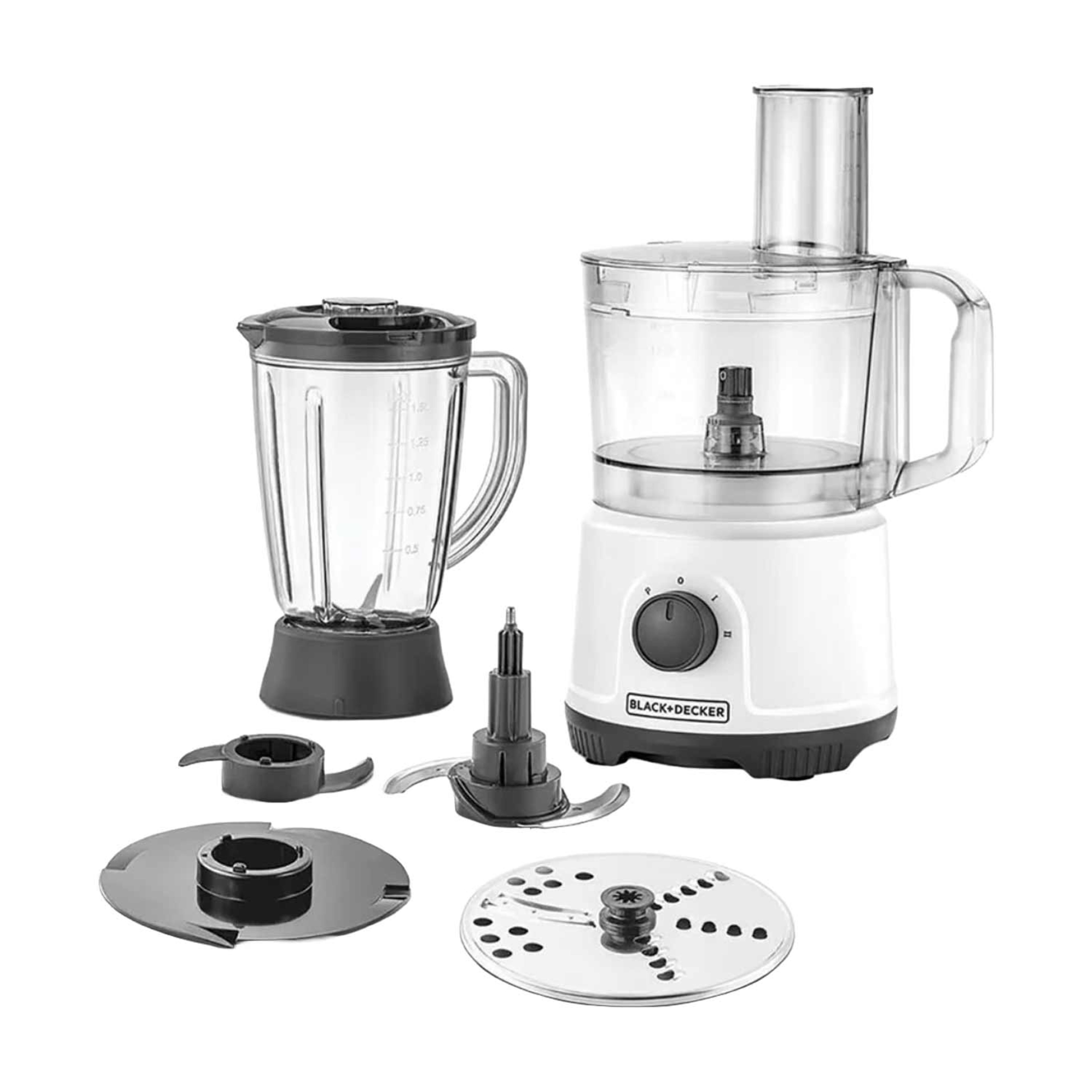 Black & Decker Multifunction Food Processor White 800w Fx822-b5