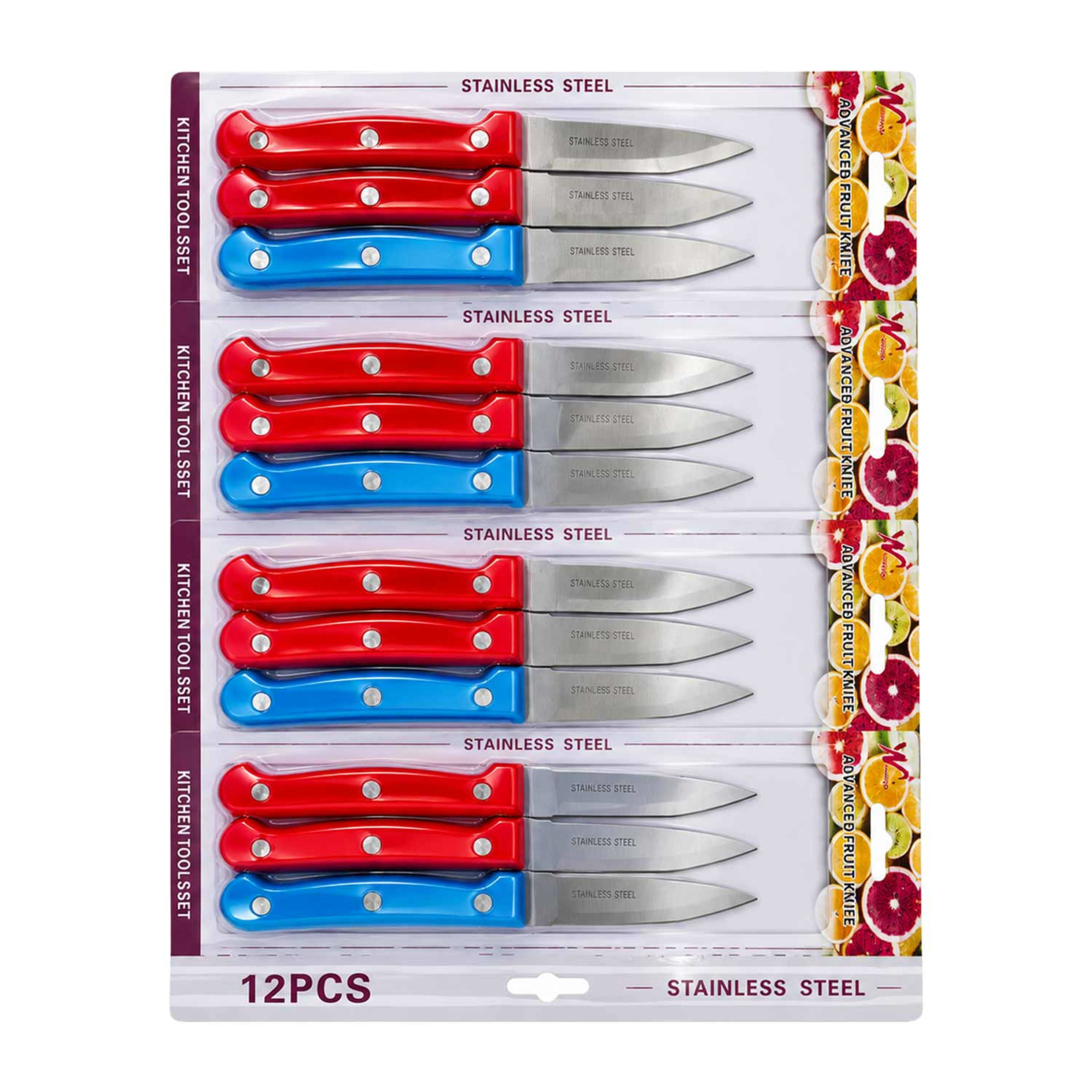 Knife Assorted 12pcs Wtc-7229