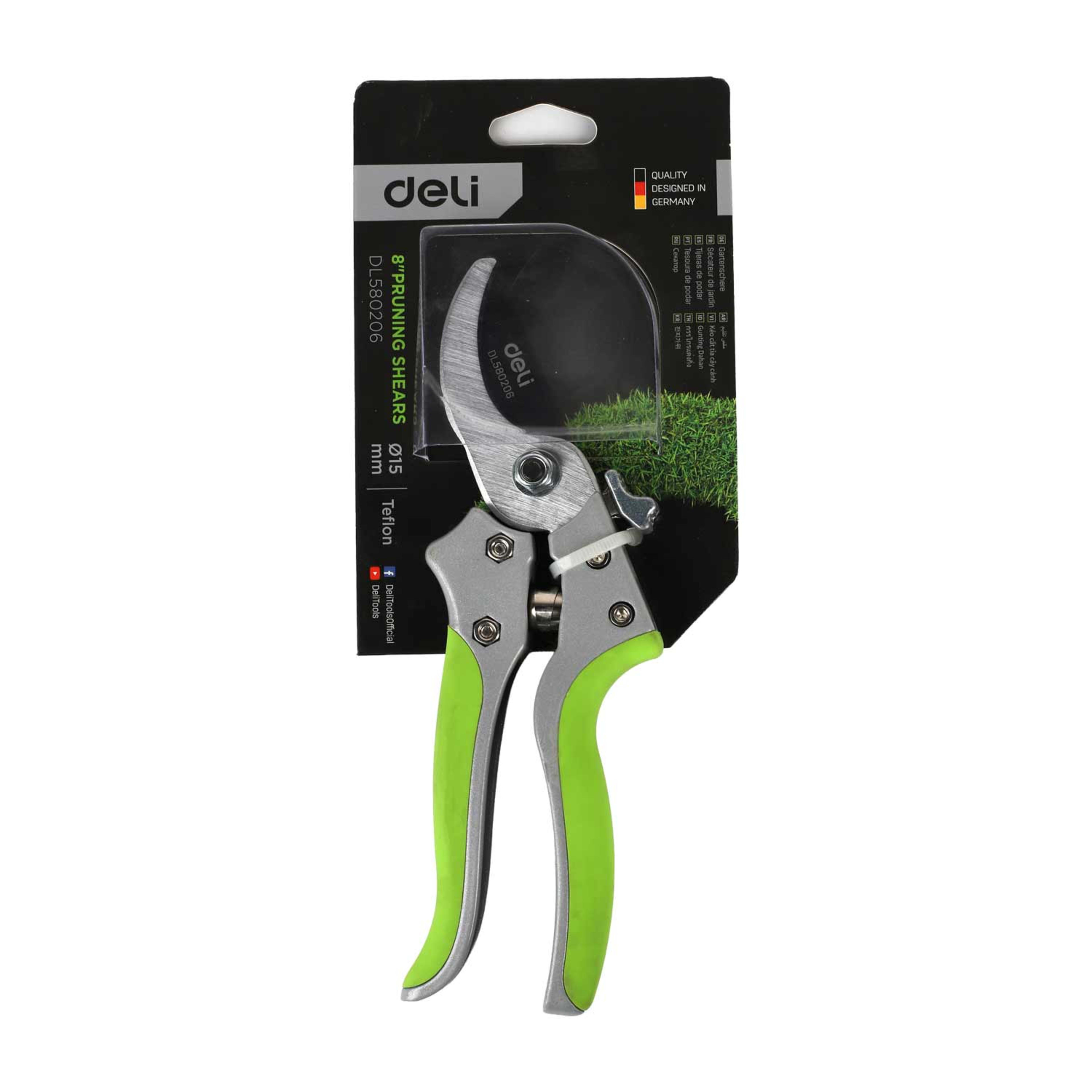 Deli Gardening Pruning Shears 8inch De-edl580206