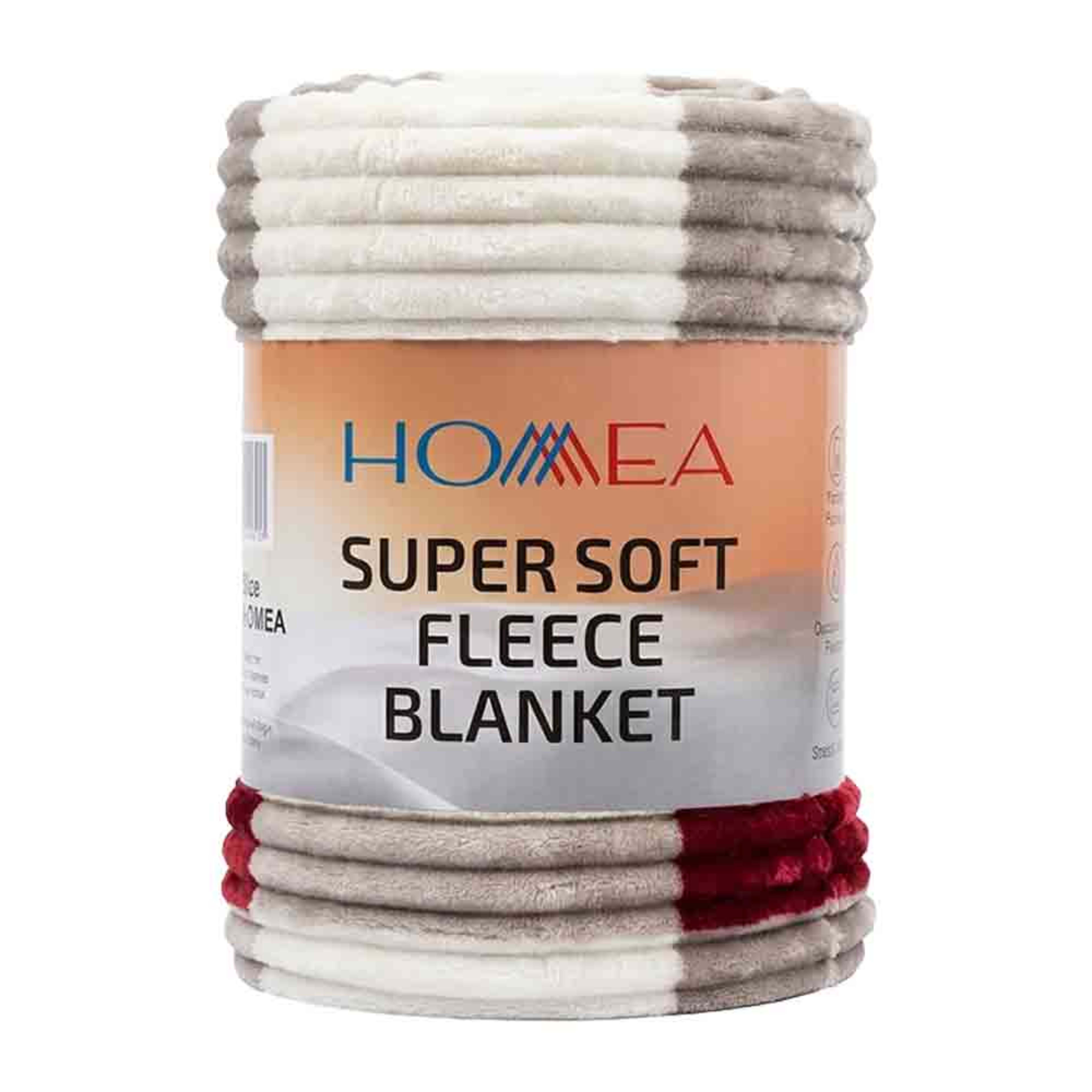 Homea Super Soft Fleece Blanket Double 200x220cm Hm7025