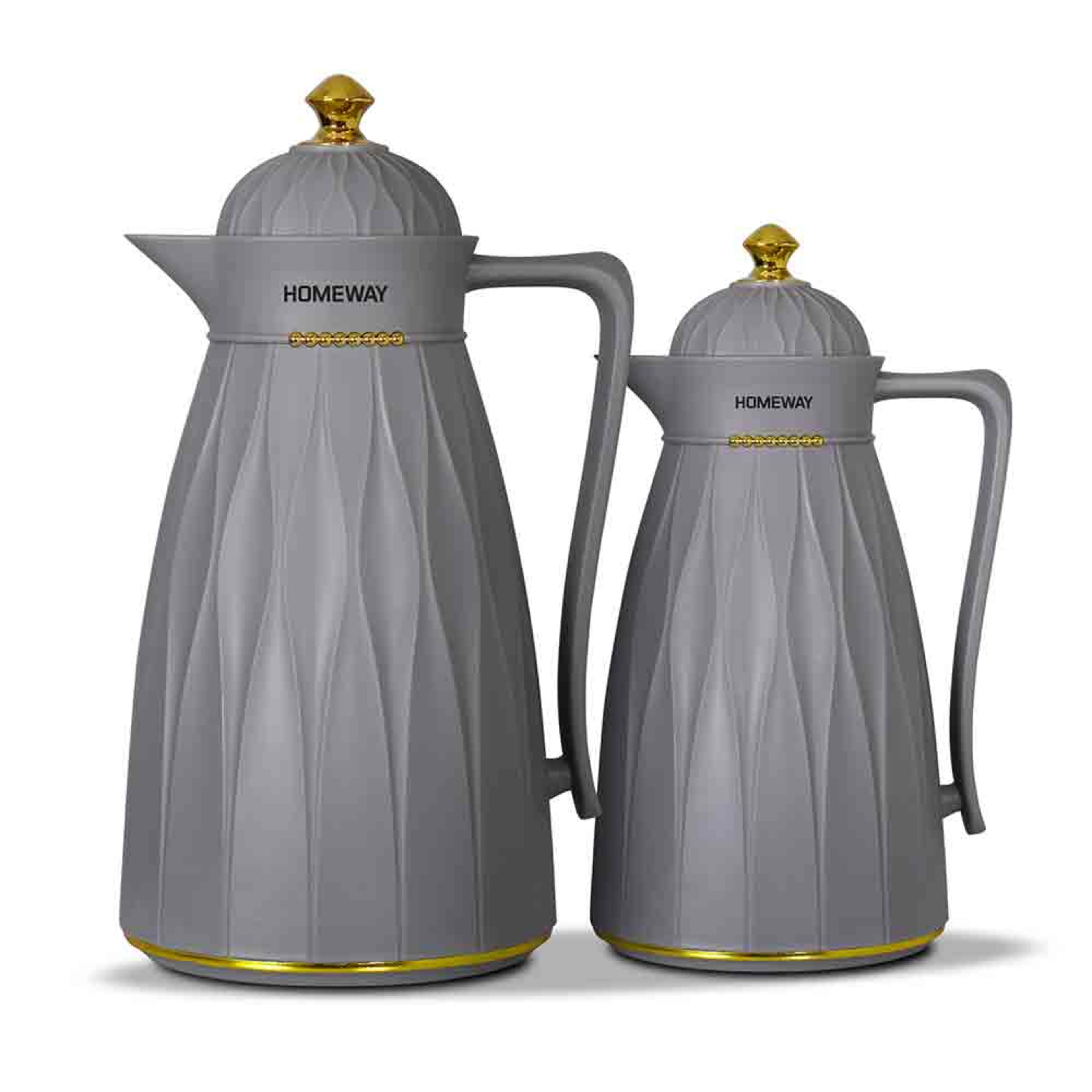 Homeway Vacuum Flask 1.0l+0.60l 2pcs Set Hw3925
