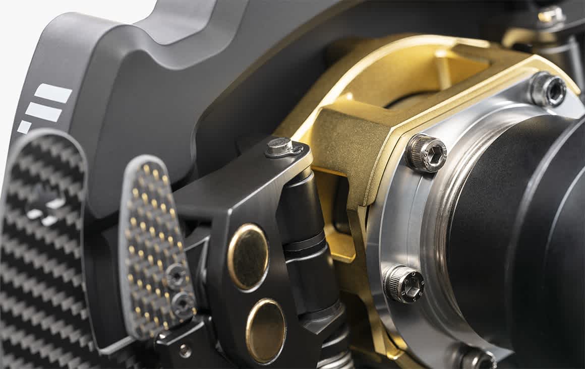 Podium-spec components.