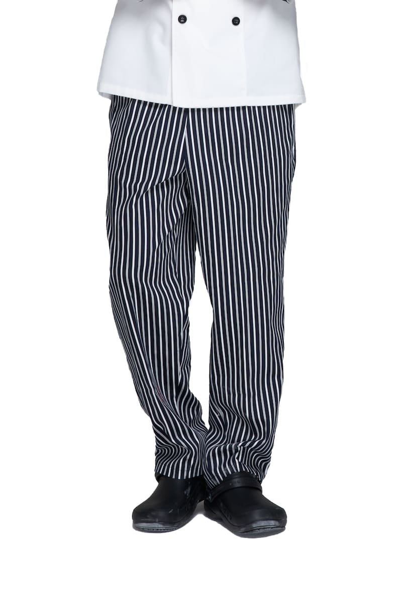Unisex Chef Pants - Navy Blue/Stripes 