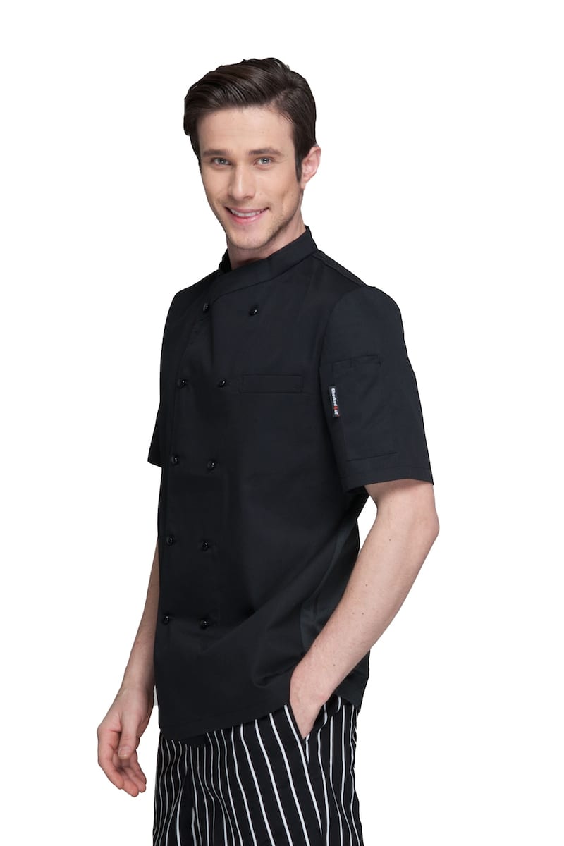 Men's Black Chef Coat (M131D) F&B Uniform