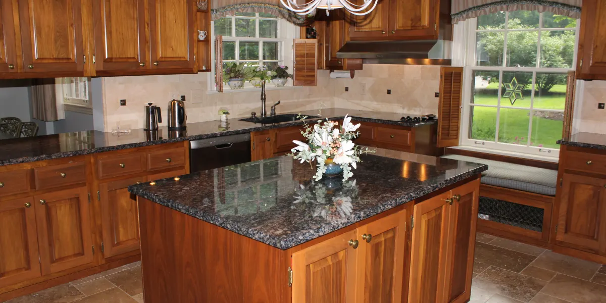 Kitchen Counter Color in Brown by F & M Tile & Terrazzao Company in Fort Wayne, Indiana