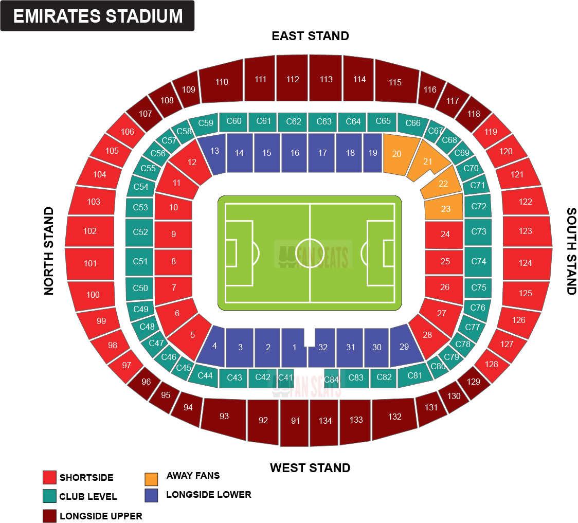 Arsenal Fc Stadium Seating Plan
