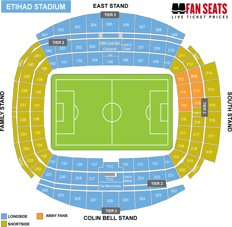 Etihad Stadium Seating Maps And Tickets FanSeats