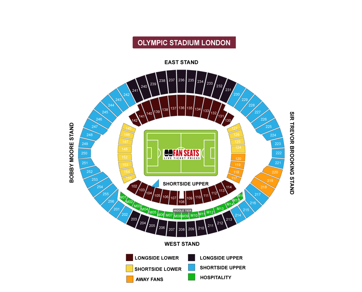 London Stadium Stadium Map