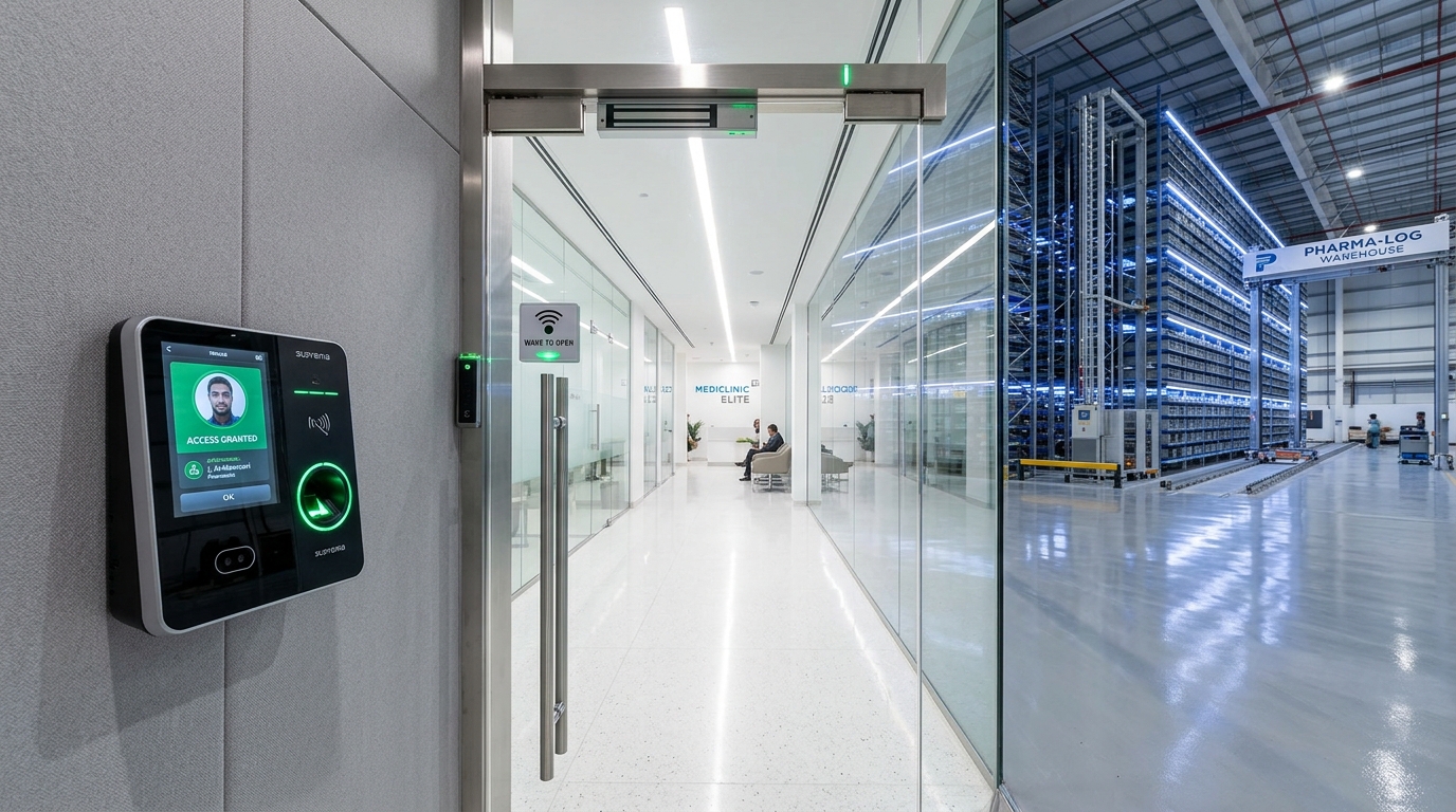 Access Control Solutions for Medical Clinics & Logistics Warehouses in UAE (2026 SIRA & Civil Defense Guide)