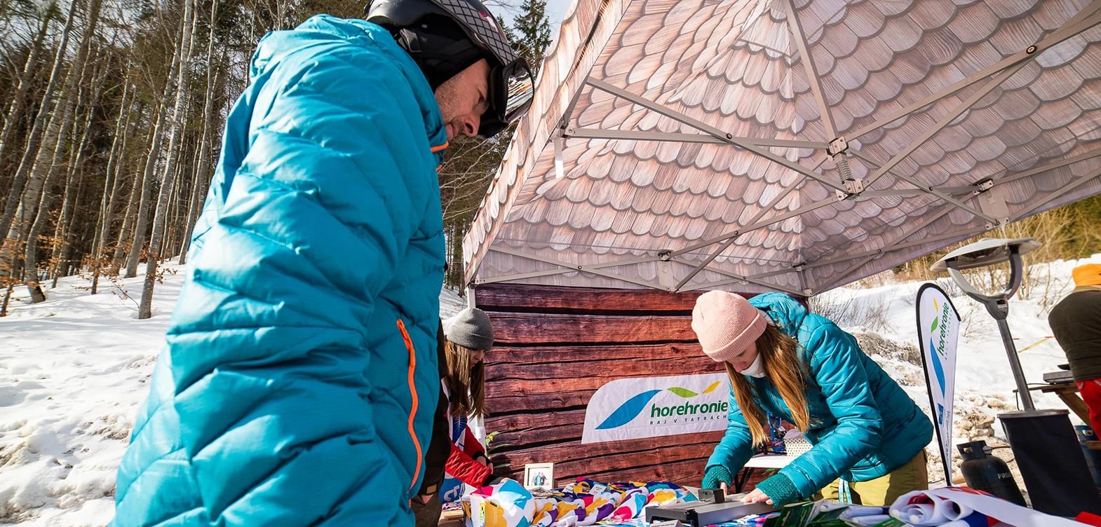 gazebo skiing promotional tent with print  gazebo pop up