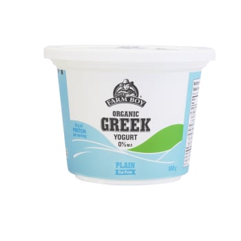 Farm Boy™ Organic Plain Greek Yogurt (500 g)