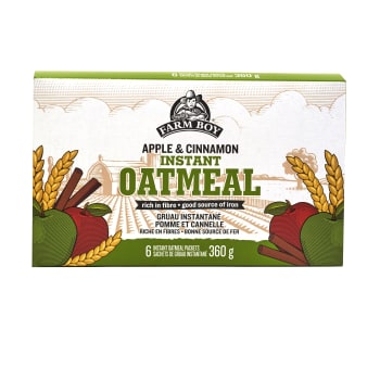 Farm Boy™ Apple & Cinnamon Instant Oatmeal (360 g)