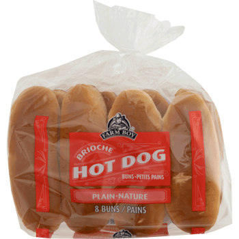 Farm Boy™ Brioche Hot Dog Buns 8’s (8 x 50g)