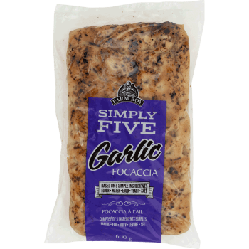 Farm Boy™ Simply Five Garlic Focaccia (600 g)