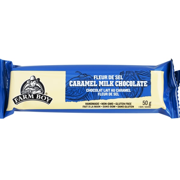 Farm Boy™ Fleur De Sel Caramel Milk Chocolate Bar (50 g)