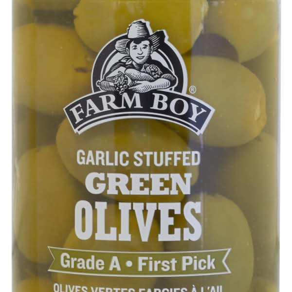 Farm Boy™ Garlic Stuffed Green Olives (370 ml)