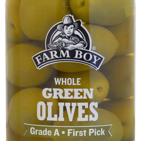 Farm Boy™ Whole Green Olives (370 ml)