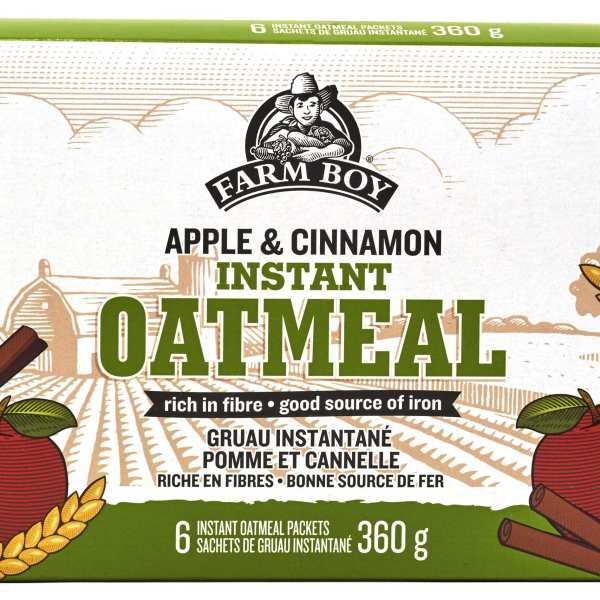 Farm Boy™ Apple & Cinnamon Instant Oatmeal (360 g)